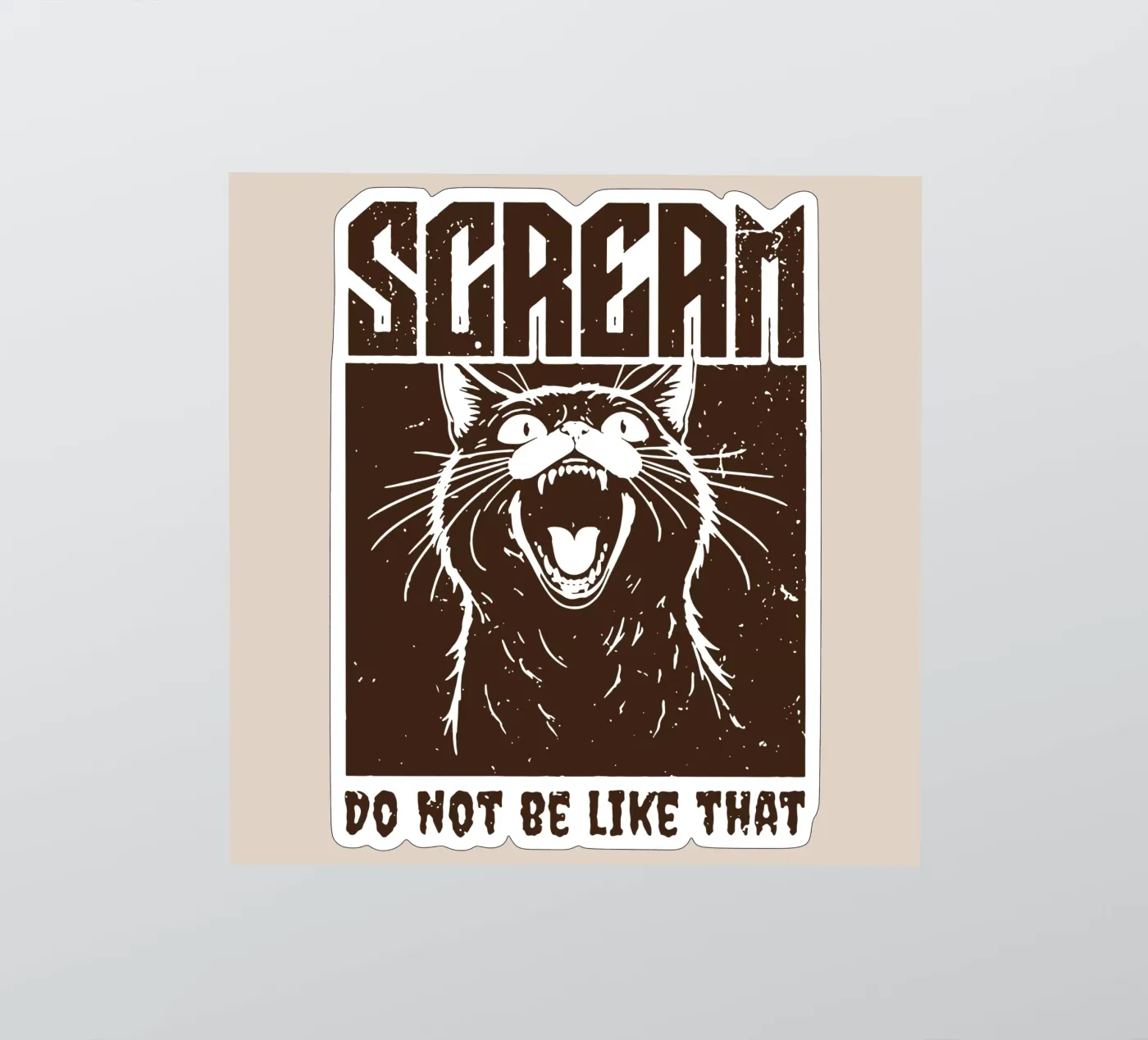 SCREAM sticker by Gunawan Rb