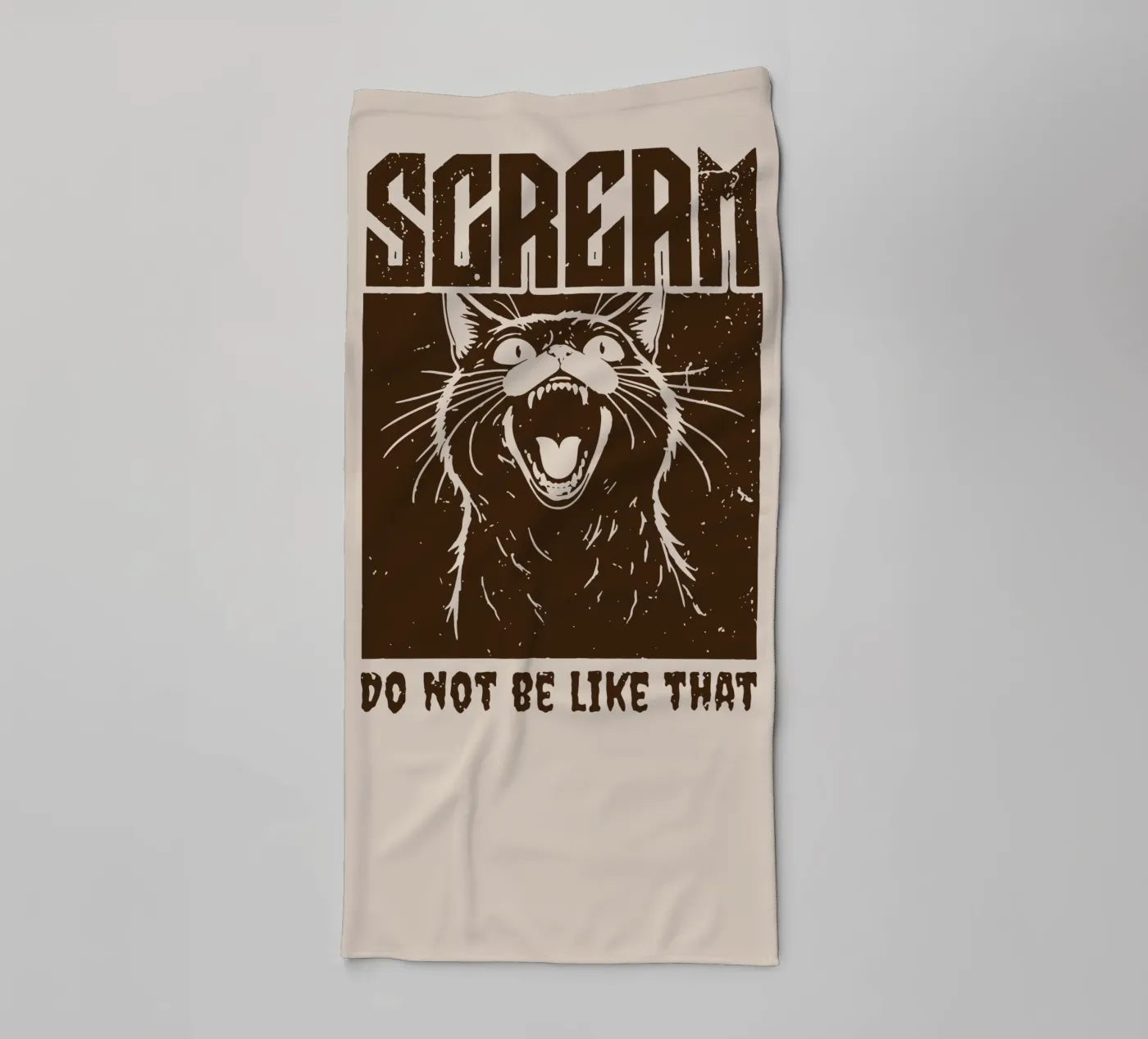 SCREAM towel by Gunawan Rb