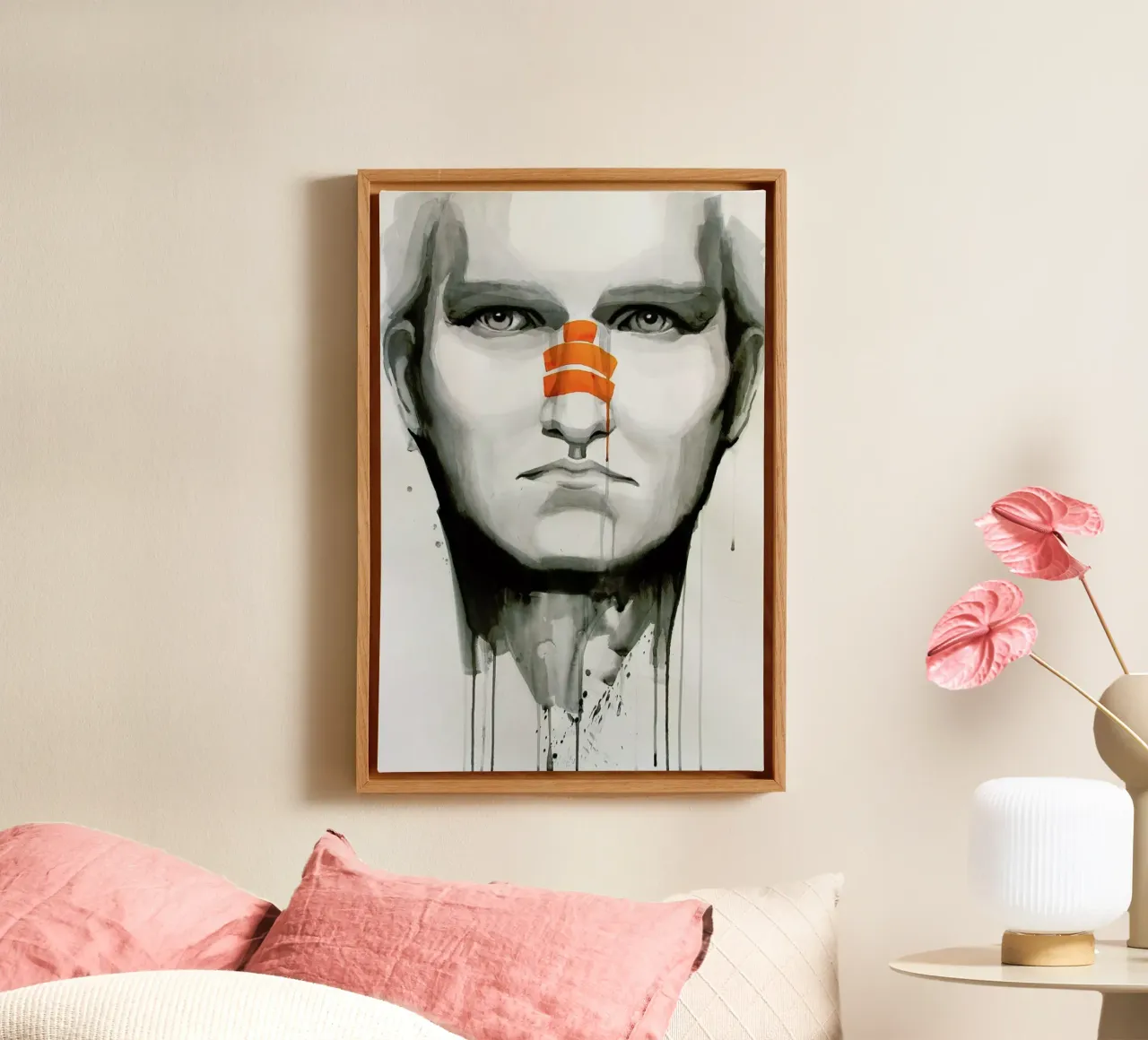 Determination canvas van Rebekka