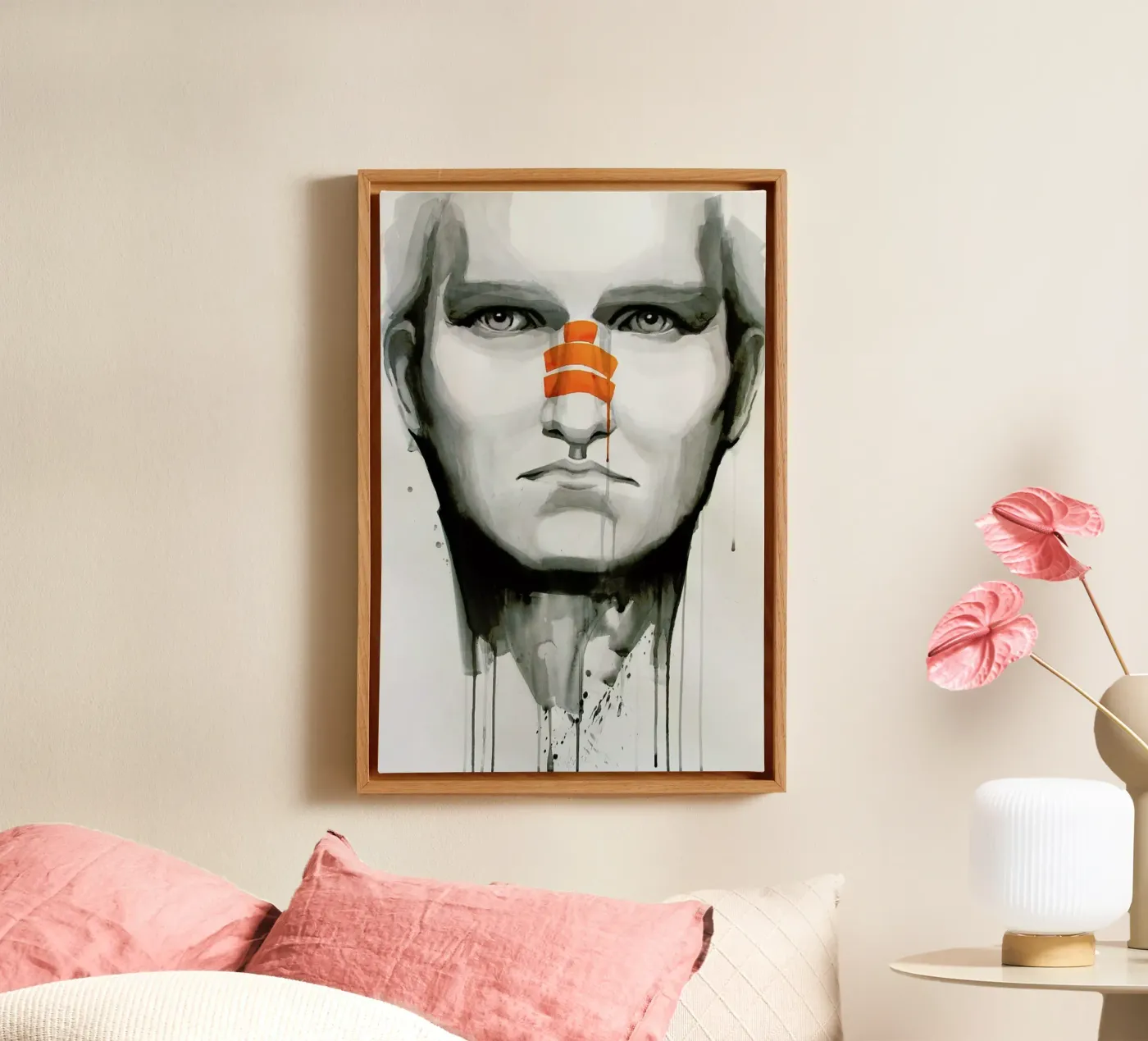 Determination canvas van Rebekka