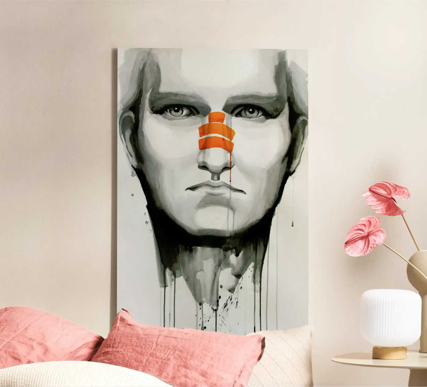 Determination canvas van Rebekka