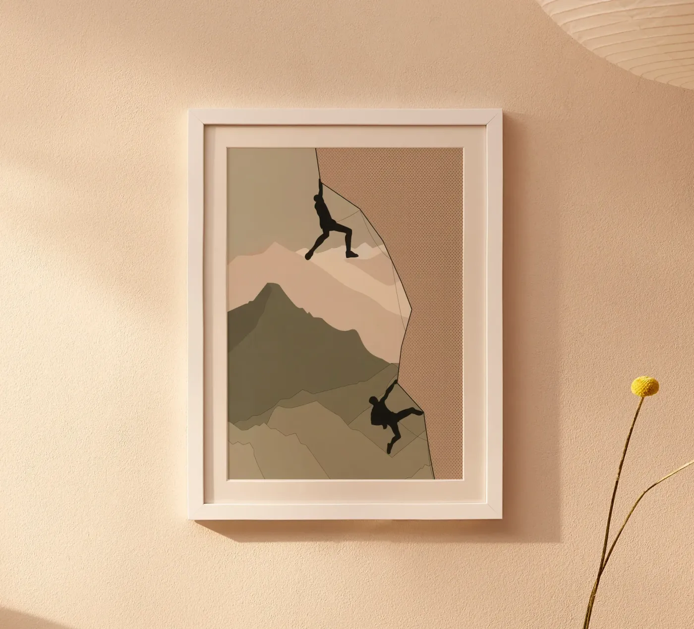 BERGSTEIGEN Poster von Sporting Wall