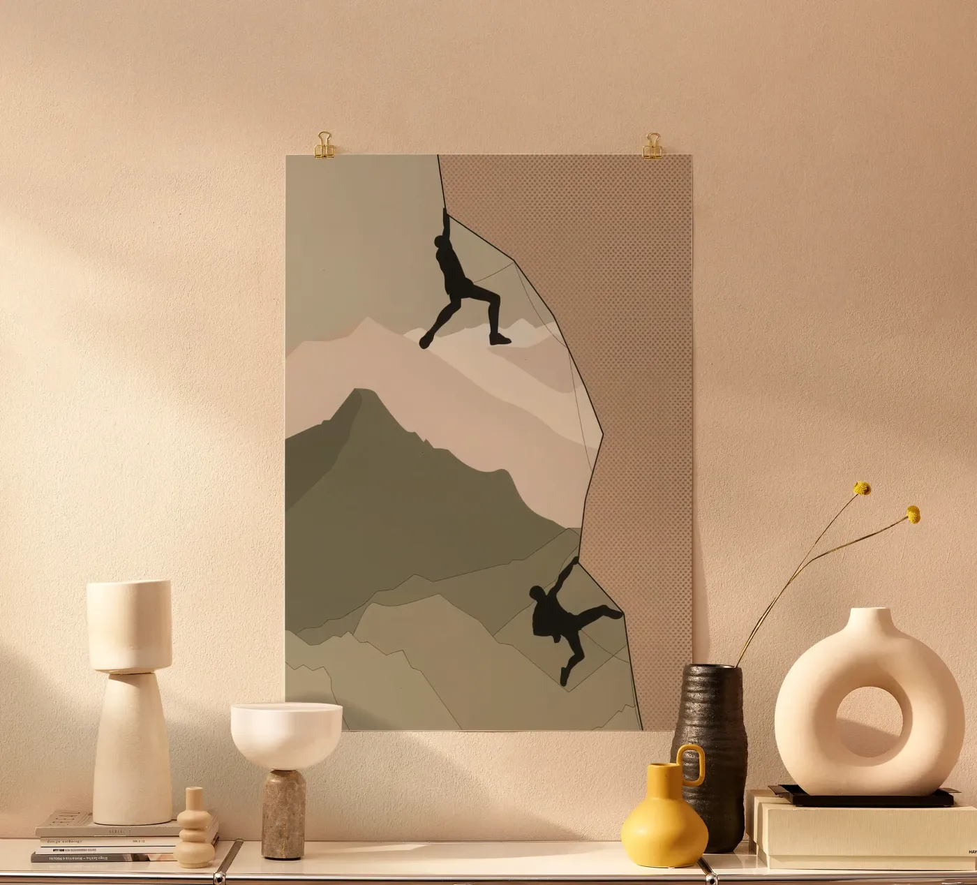 BERGSTEIGEN Poster von Sporting Wall