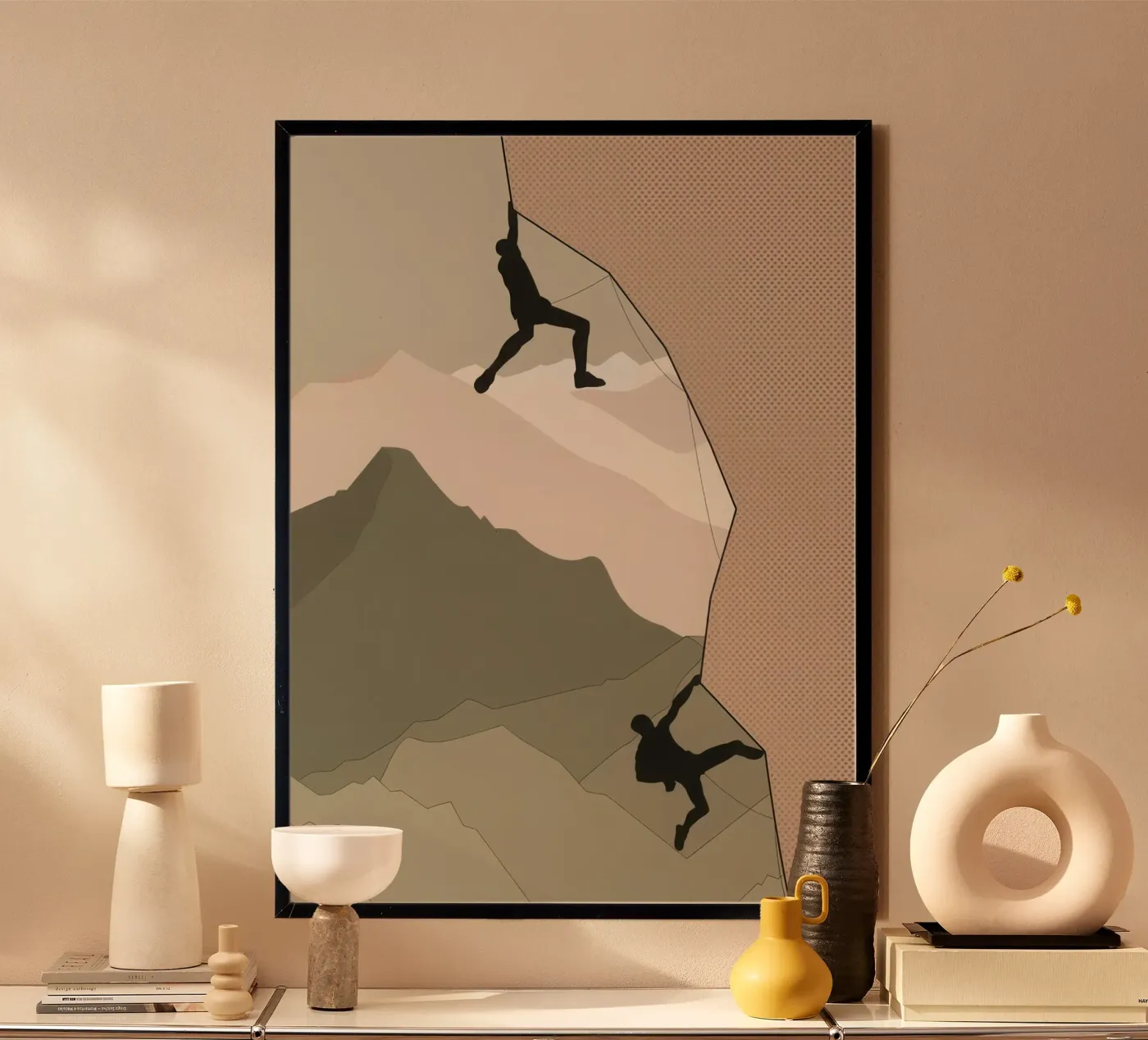 BERGSTEIGEN Poster von Sporting Wall