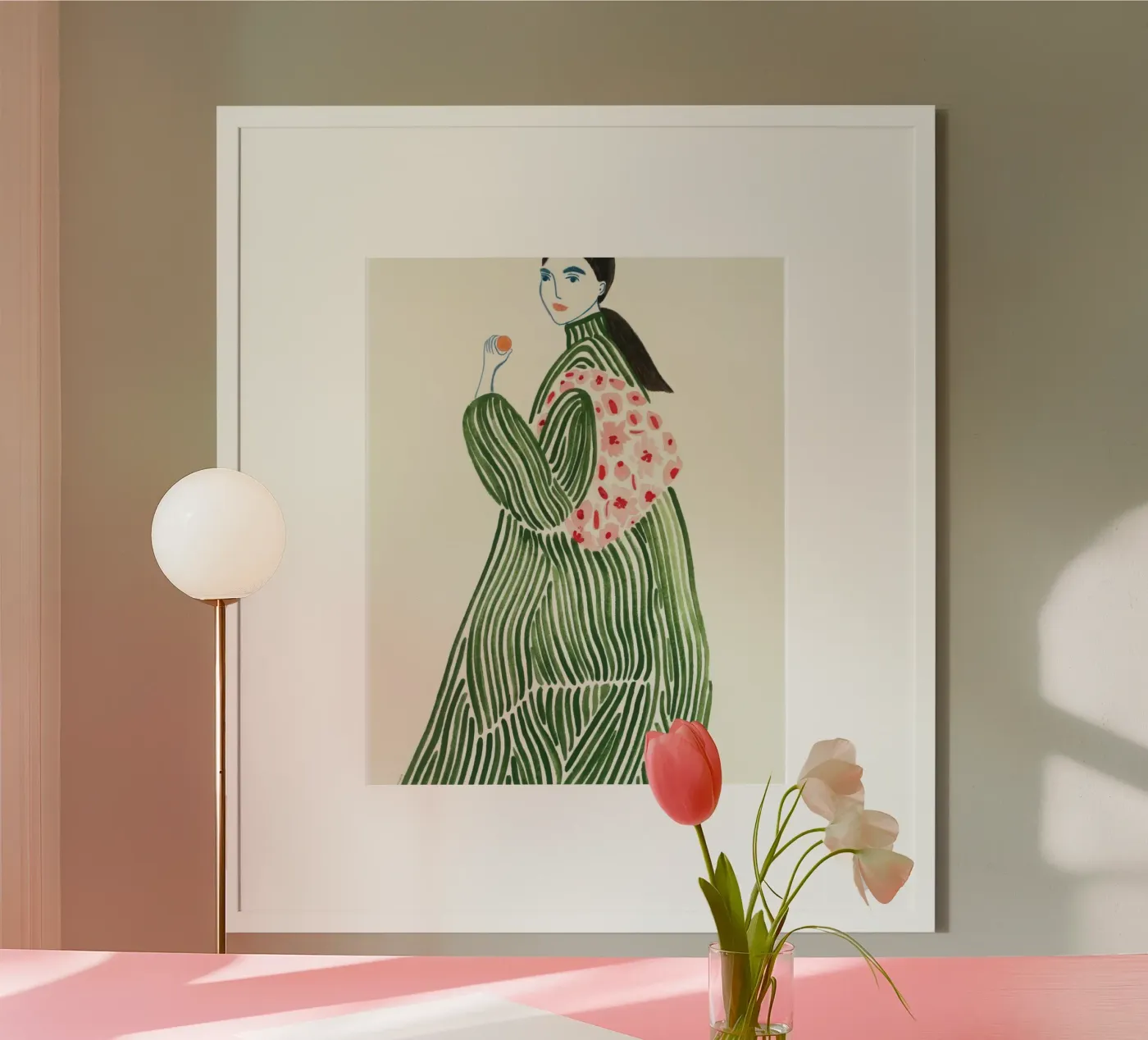 Cappotto verde poster da ARTMAIACREATION