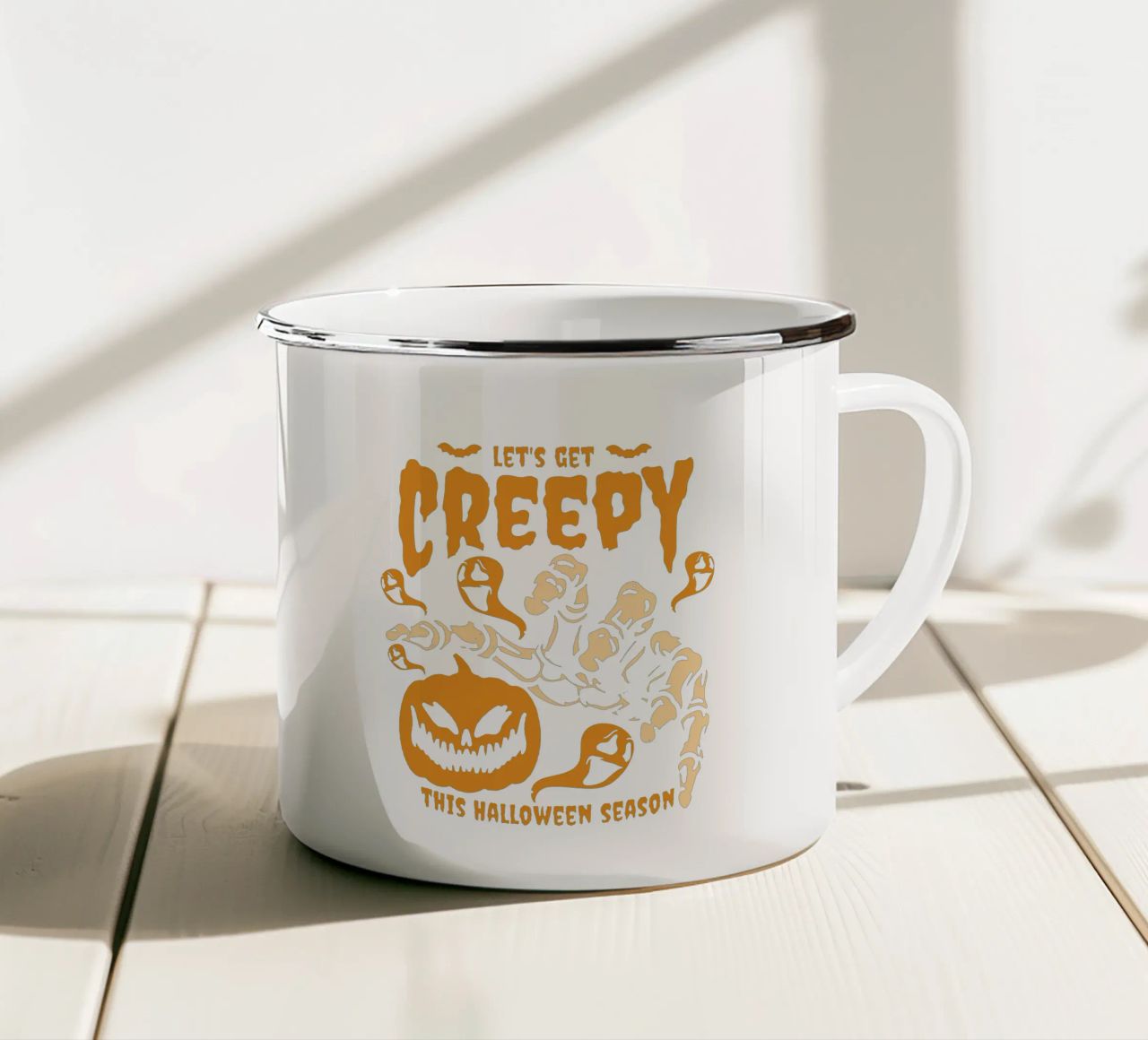 Soyons flippants mug en émail de Gunawan Rb