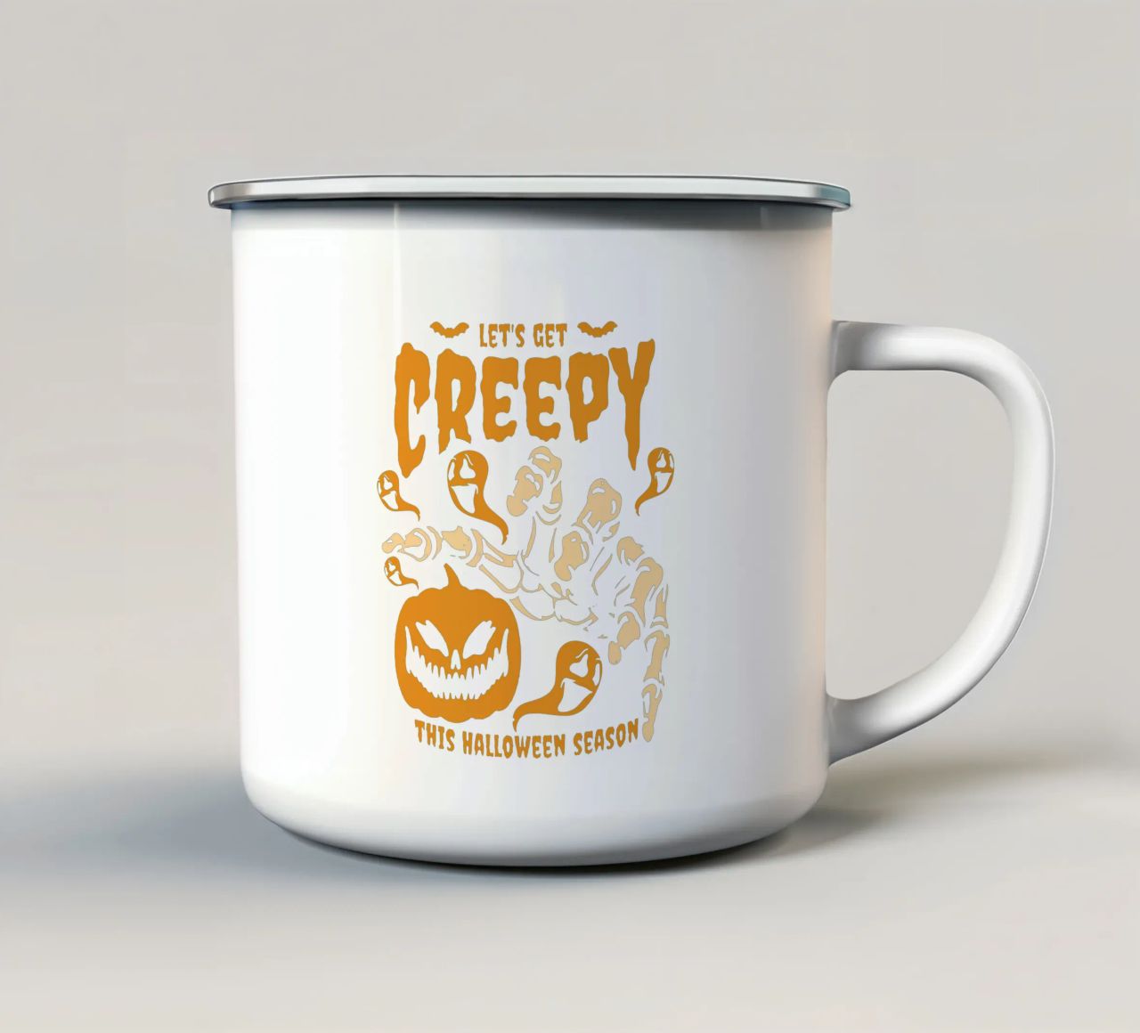 Soyons flippants mug en émail de Gunawan Rb