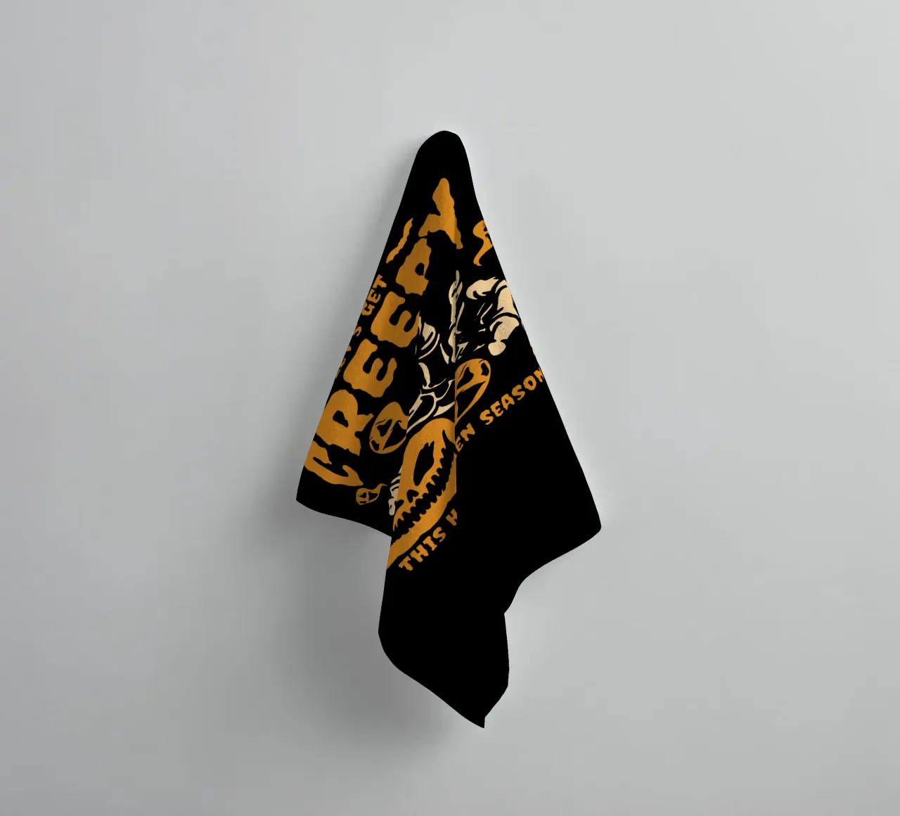 Let's Get Creepy towel by Gunawan Rb