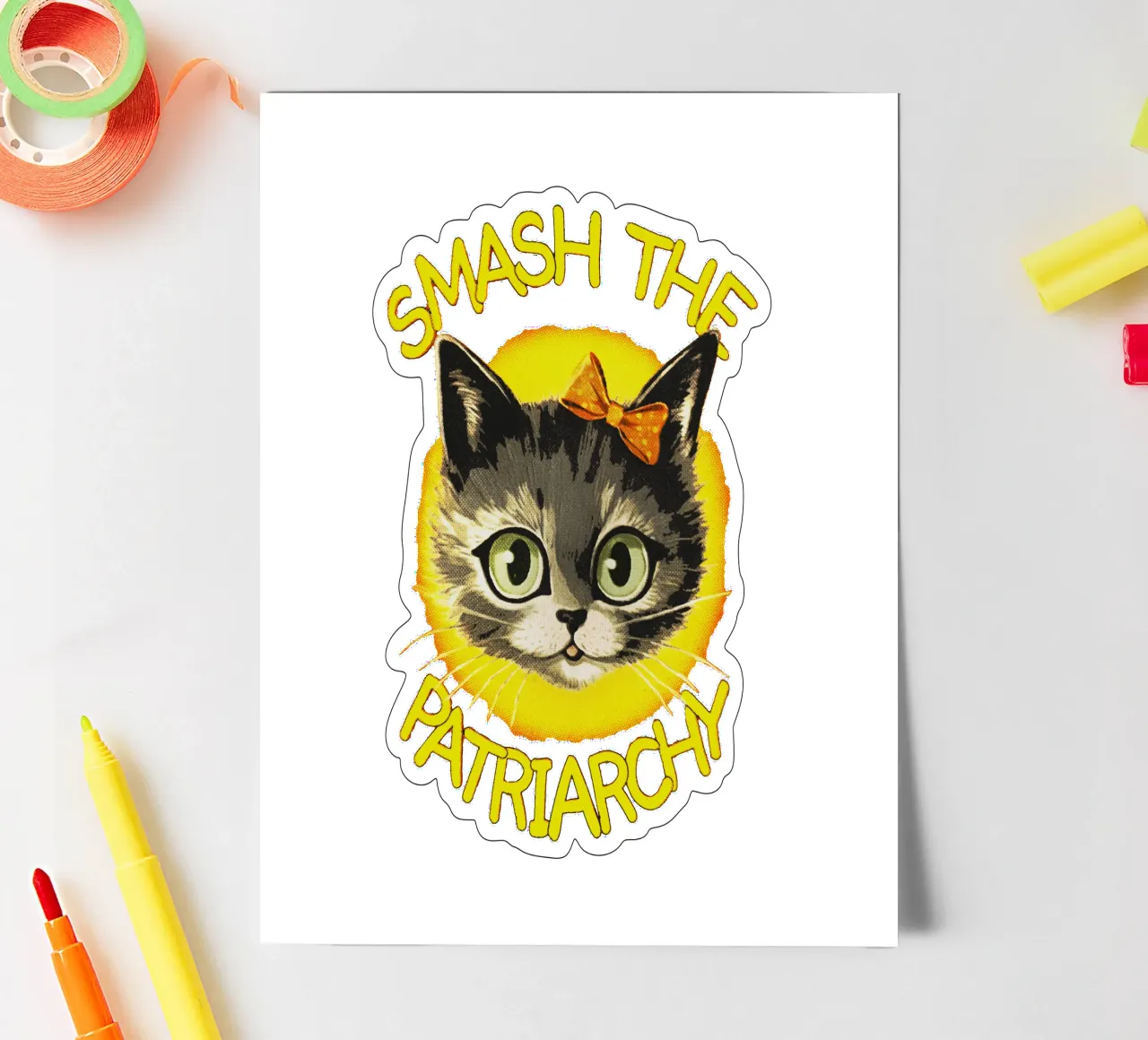 Smash The Patriarchy foglio adesivo da Jonas Loose