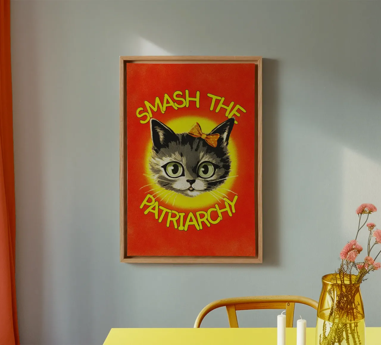 Smash The Patriarchy tela con Cornice a cassetta da Jonas Loose
