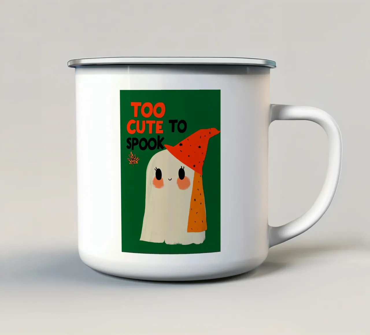 Too Cute To Spook (Version 2) tazza in smalto da treechild