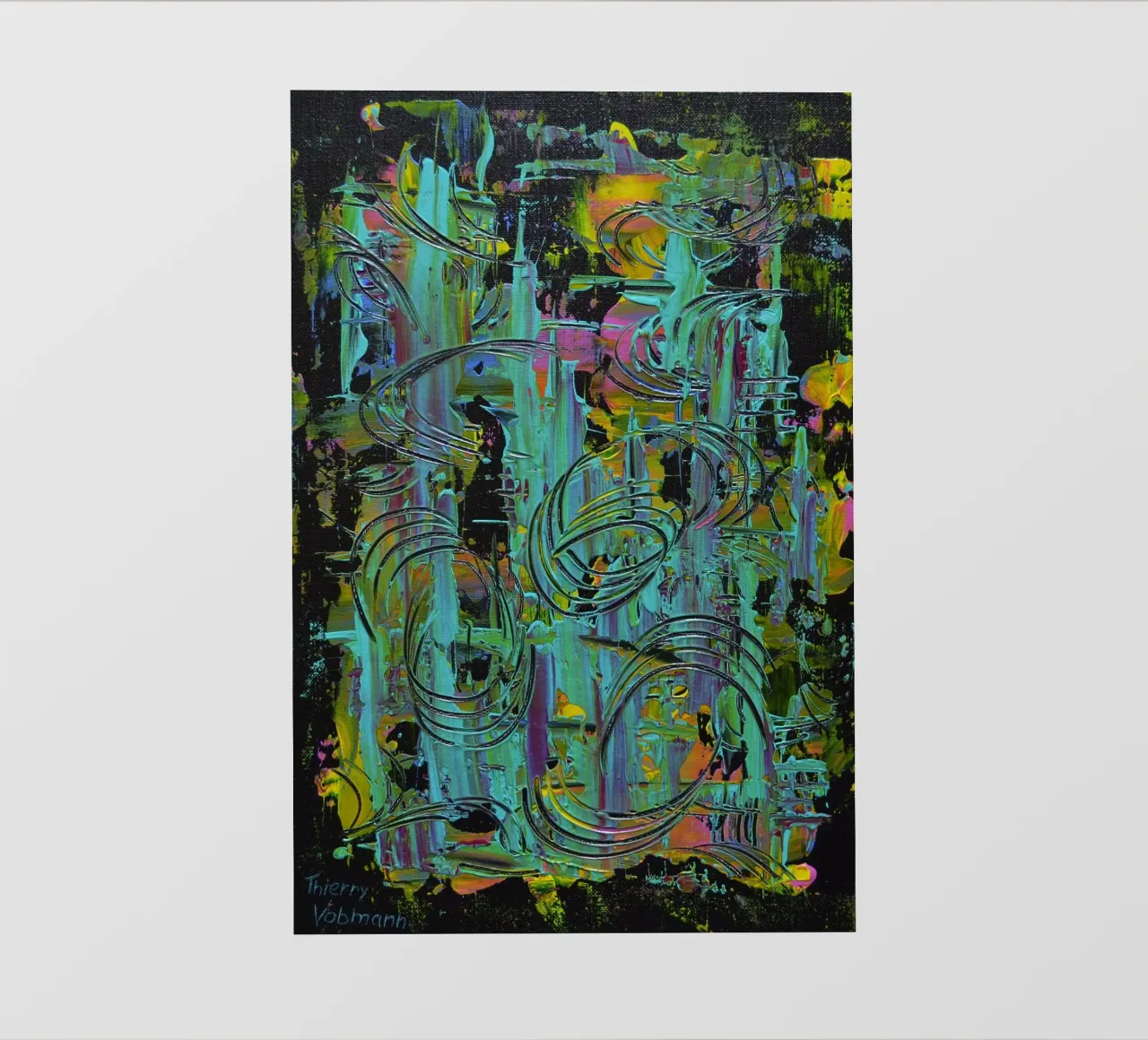 IDEAL GIFT 15 pellicola backlit da Thierry Vobmann Abstract painting