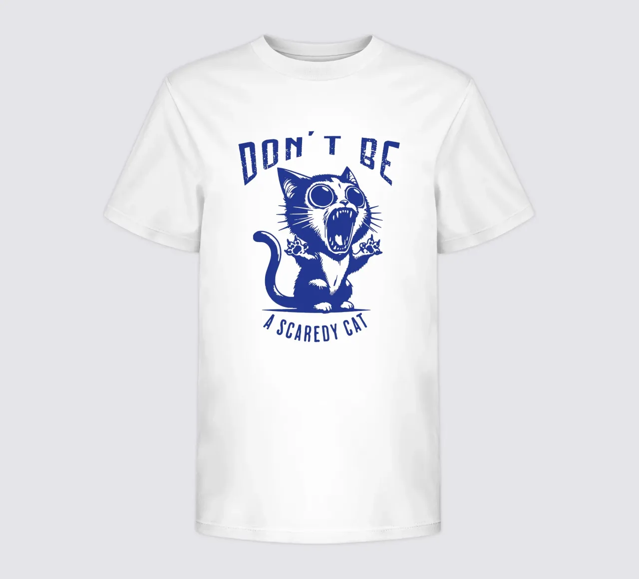 Don't Be a Scaredy Cat kids t-shirt by Gunawan Rb