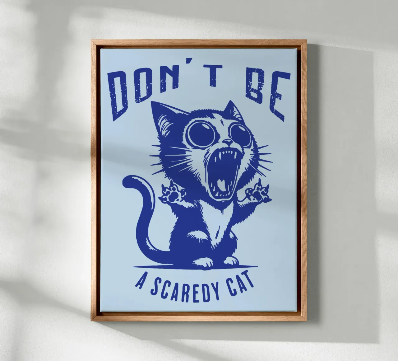 Don't Be a Scaredy Cat canvas by Gunawan Rb