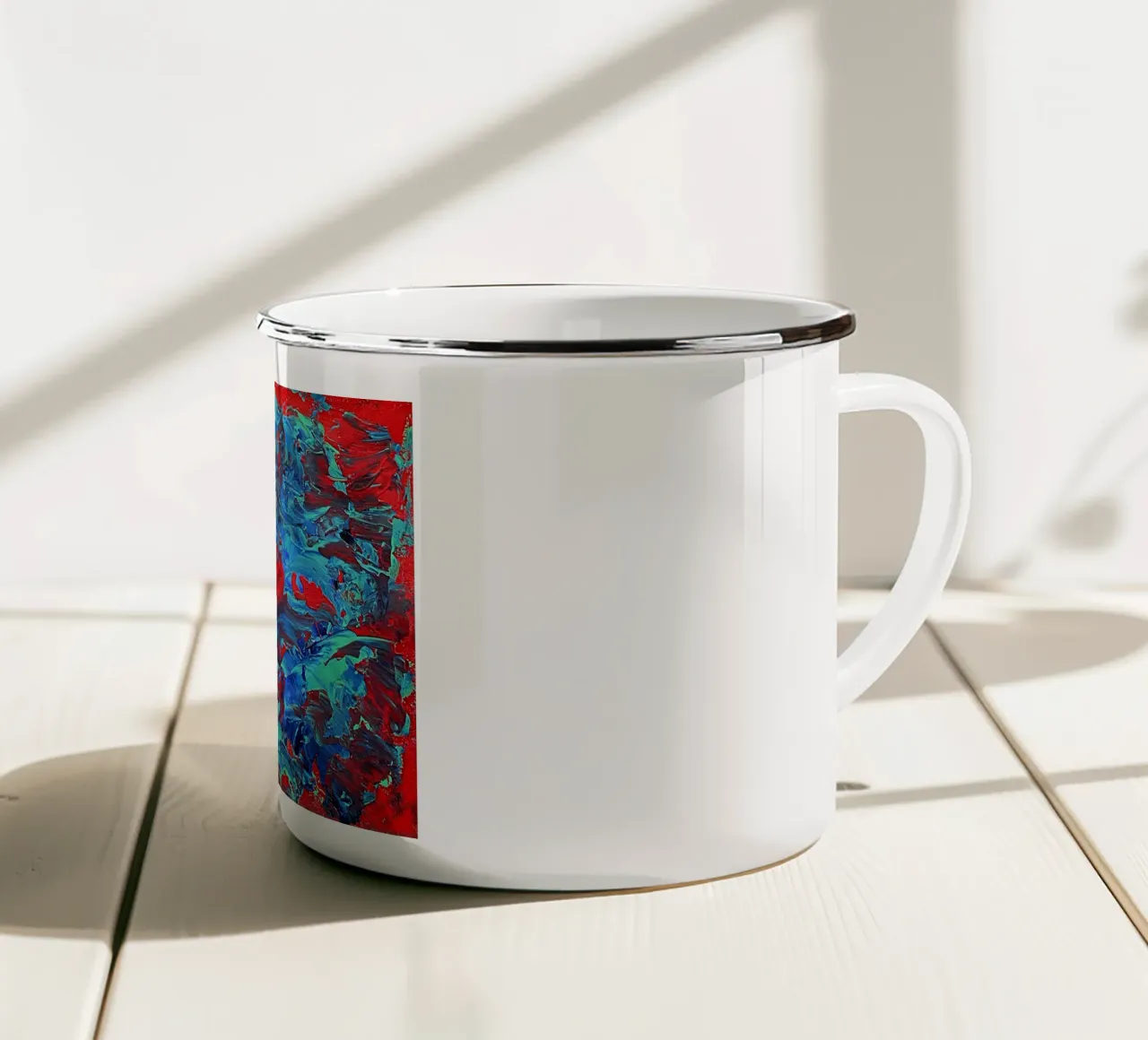 IDEAL GIFT 18 tazza in smalto da Thierry Vobmann Abstract painting