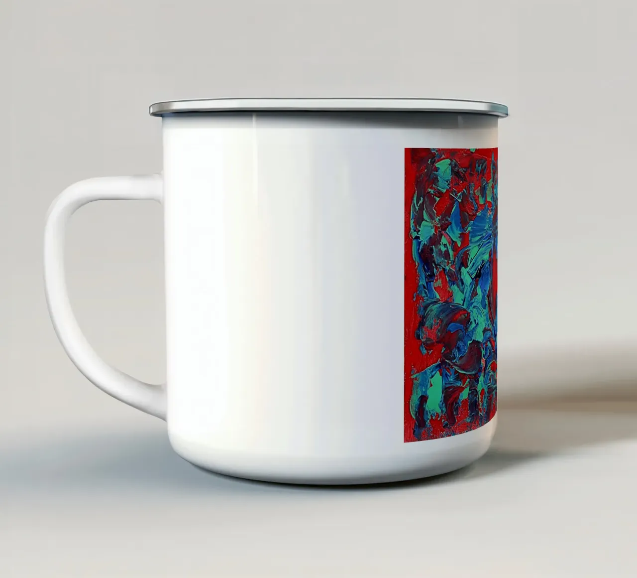 IDEAL GIFT 18 tazza in smalto da Thierry Vobmann Abstract painting