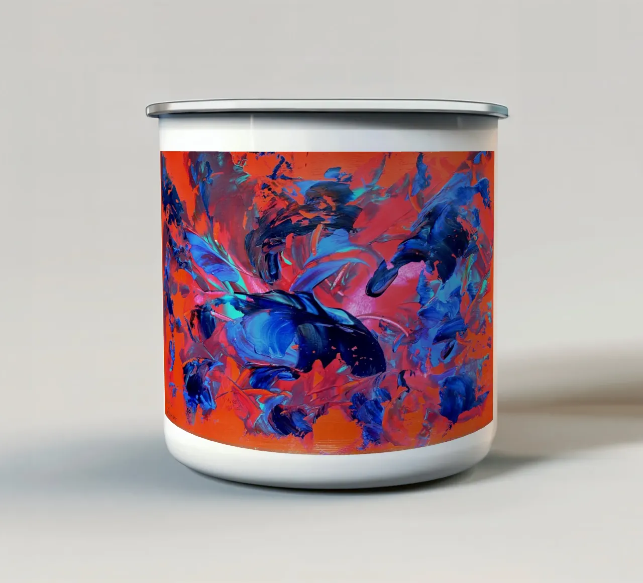IDEAL GIFT 19 tazza in smalto da Thierry Vobmann Abstract painting