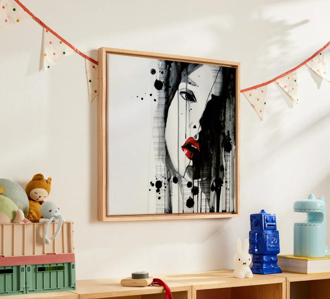 Doubt canvas van Rebekka