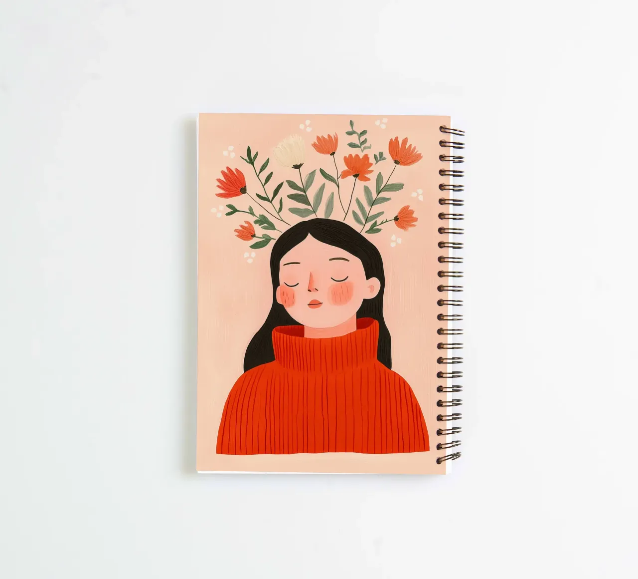 Day Dreaming (Version 4) spiral notebook by treechild