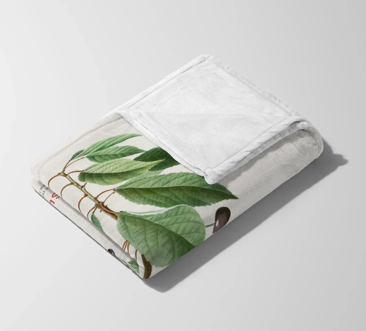 Wildkirsche oder Cerasus Avium Fleecedecke von Vintagrafica