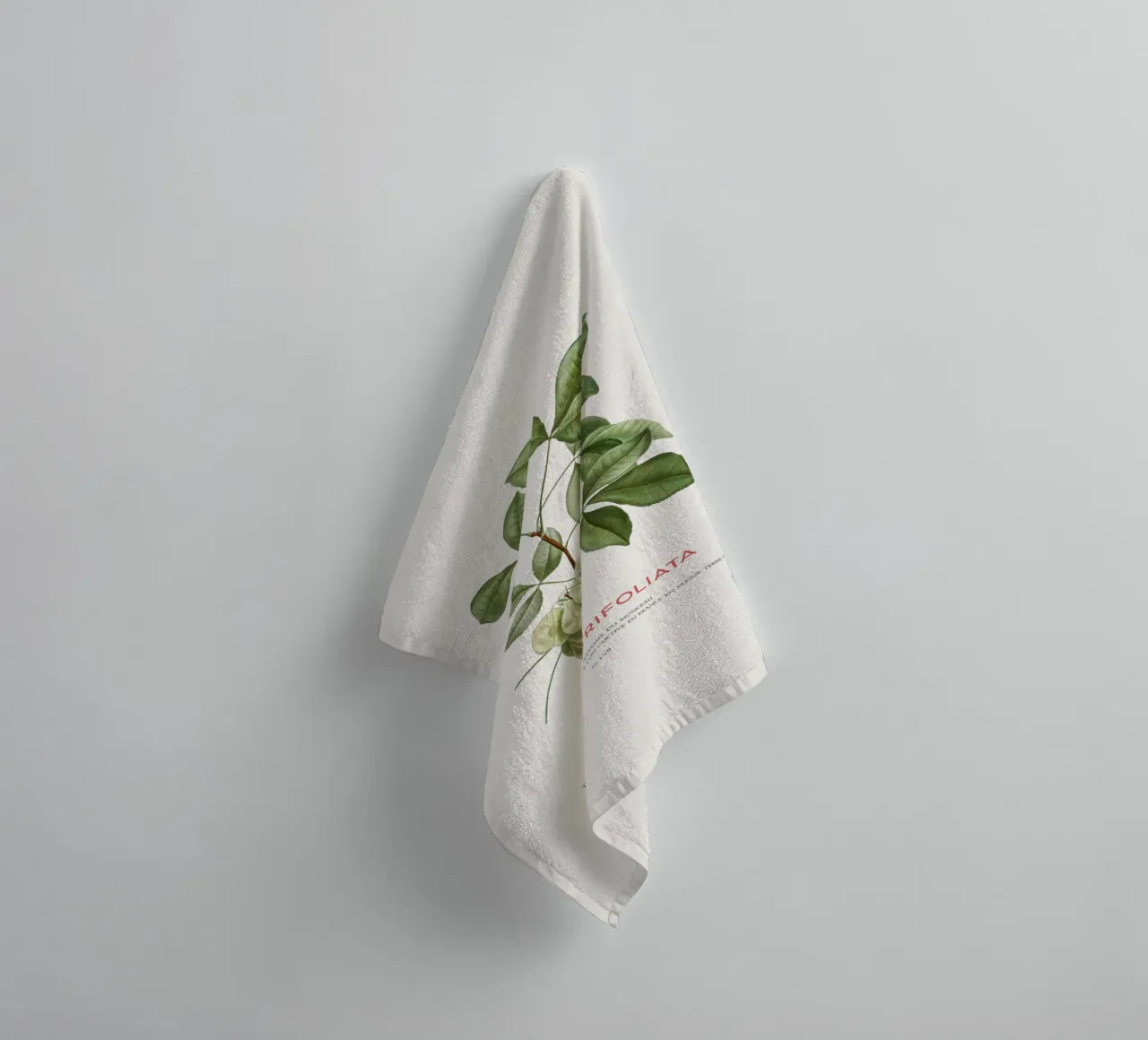 Luppolo comune o Ptelea Trifoliata asciugamano da bagno da Vintagrafica