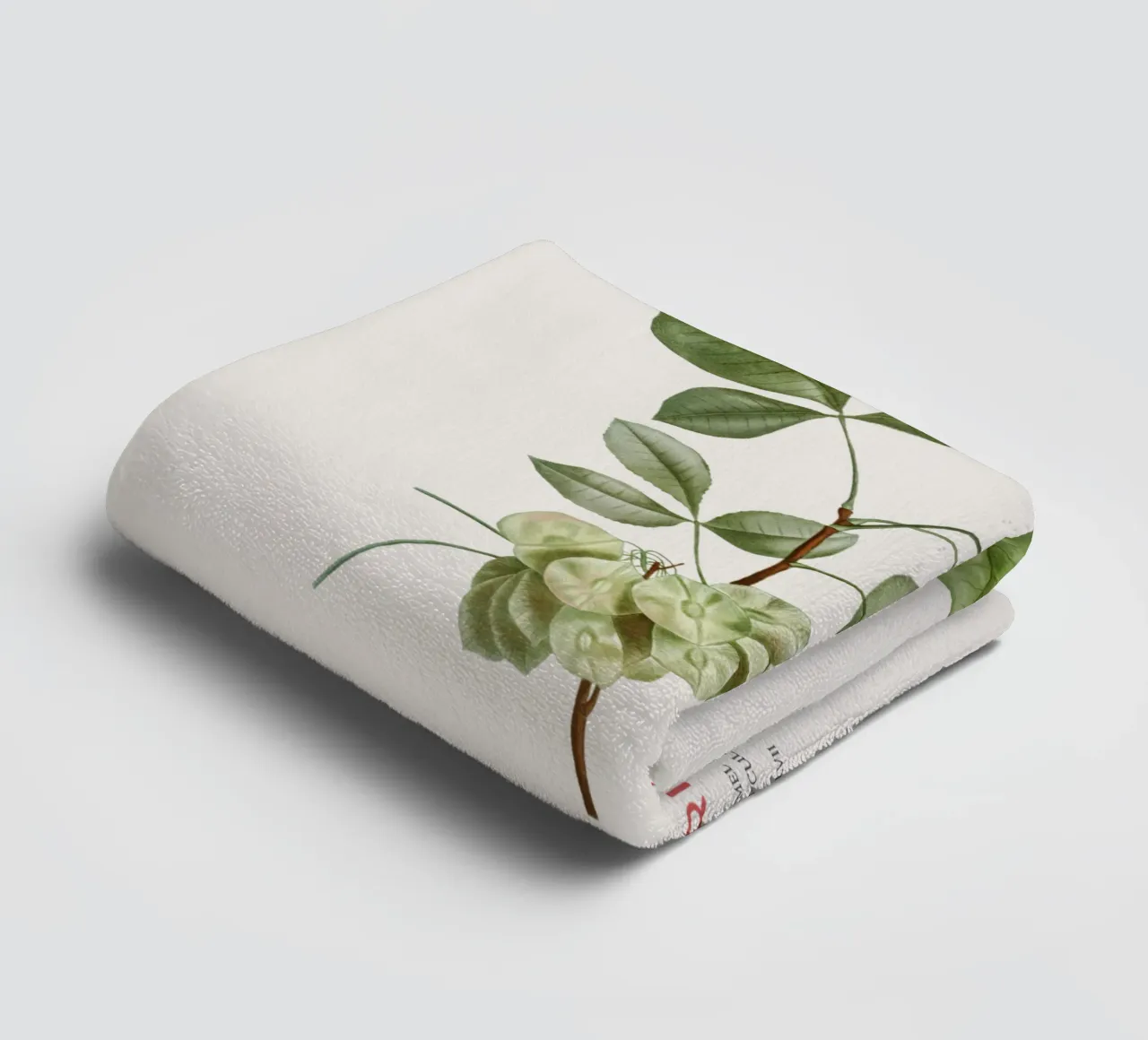 Luppolo comune o Ptelea Trifoliata asciugamano da bagno da Vintagrafica