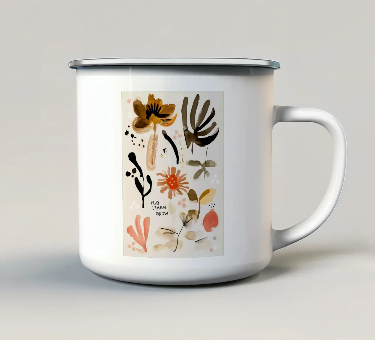 Play Learn Grow tazza in smalto da treechild