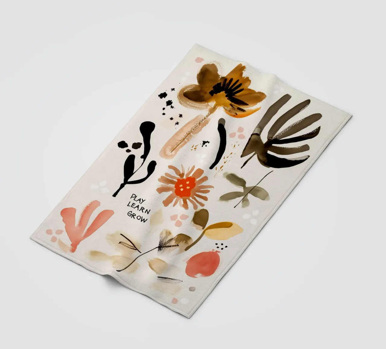 Play Learn Grow coperta in pile da treechild