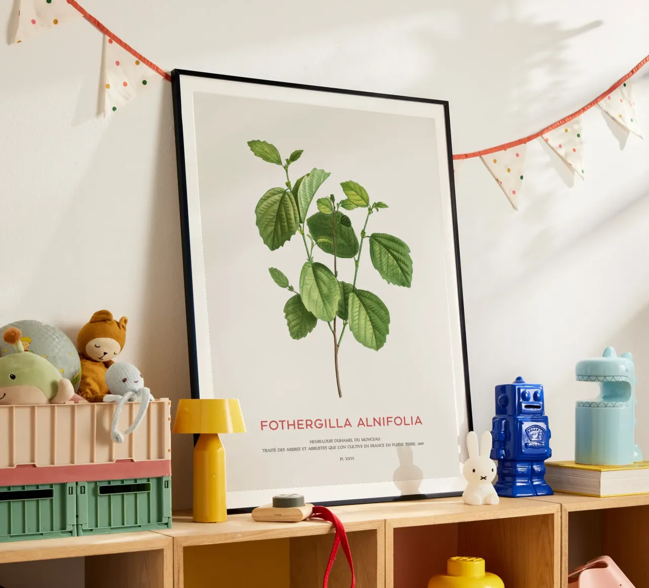 Ontano stregato o Fothergilla Alnifolia poster da Vintagrafica