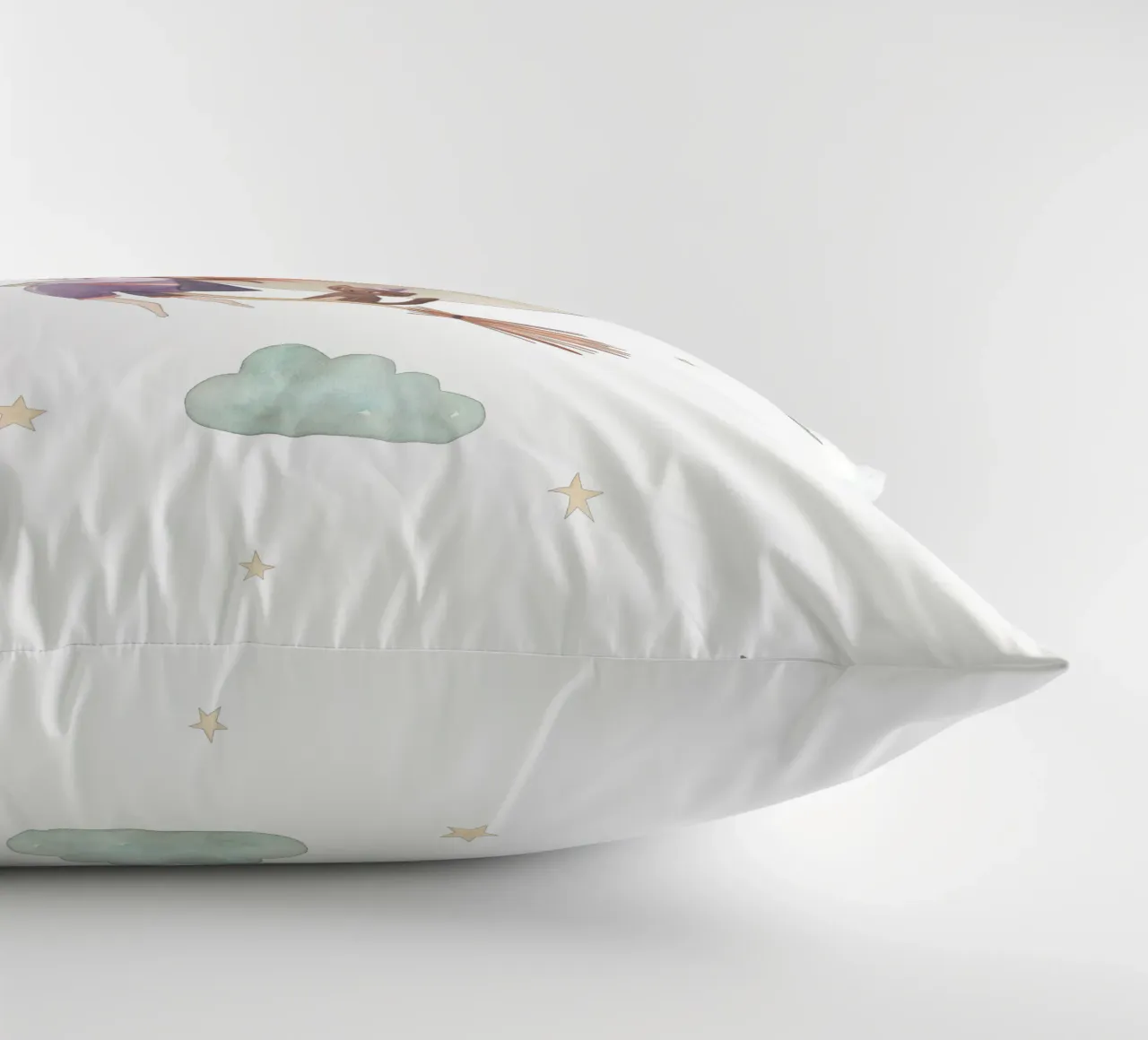 Little witch decorative cushion by Sabrina Ziegenhorn