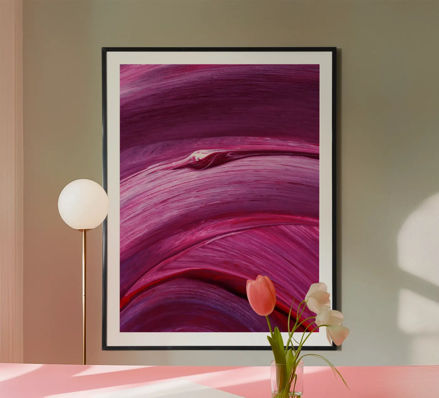 Cuore Viola poster da Tamsen Art