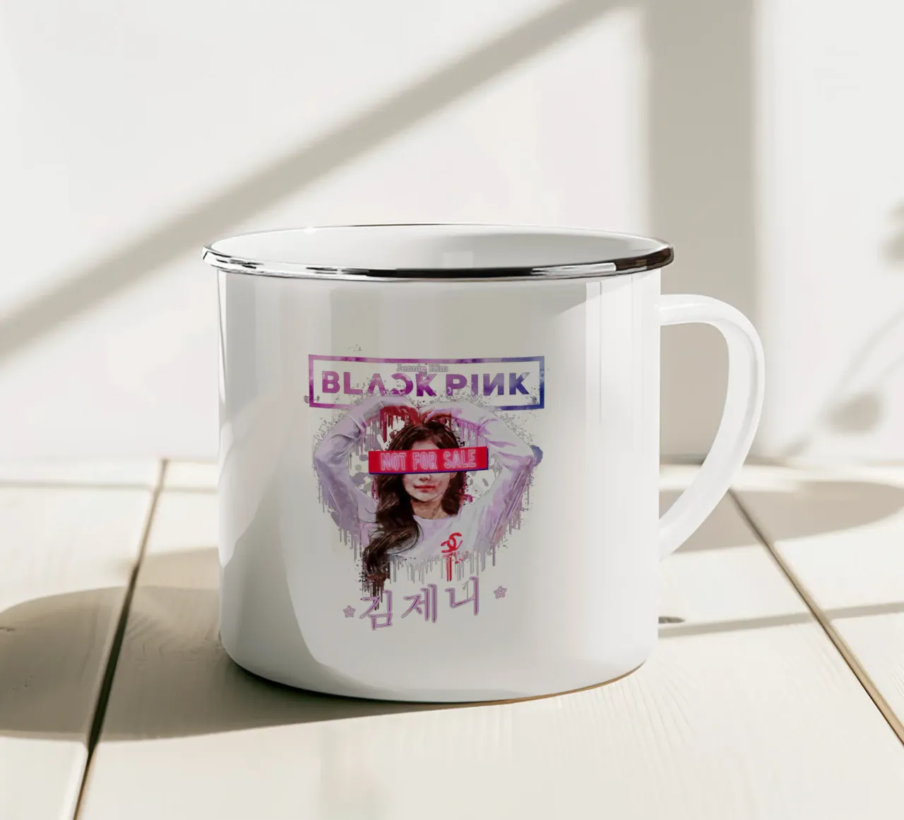 Jennie kim Non in vendita tazza in smalto da Gunawan Rb