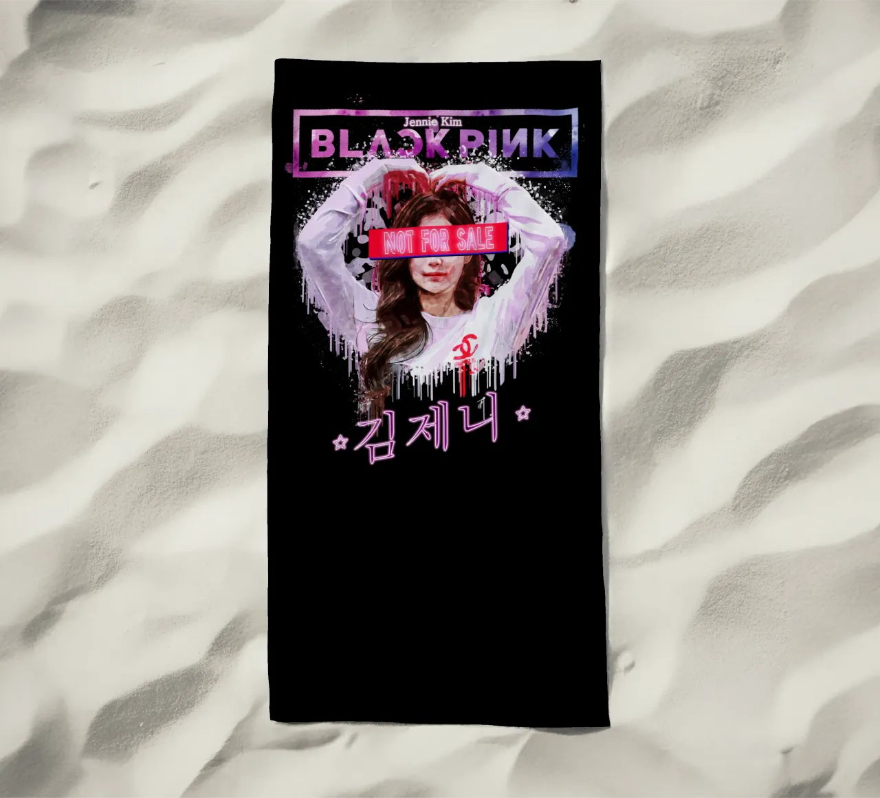 Jennie kim Non in vendita telo mare da Gunawan Rb