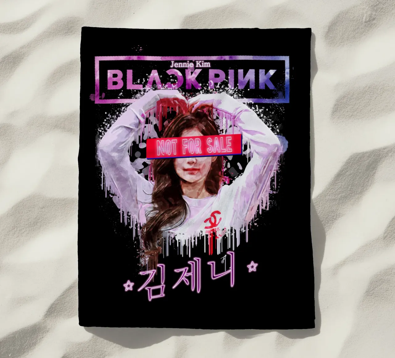 Jennie kim Non in vendita telo mare da Gunawan Rb