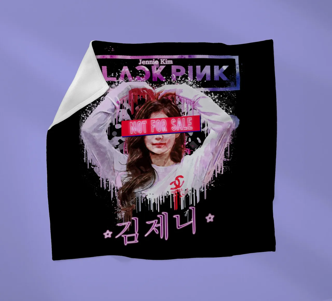 Jennie kim Non in vendita coperta in pile da Gunawan Rb
