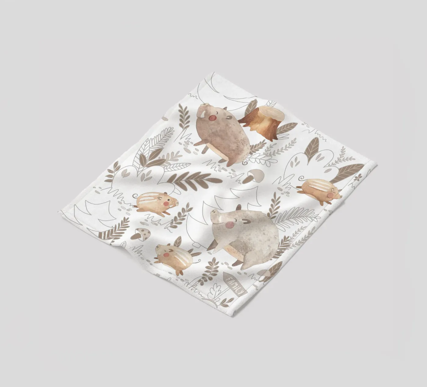 Cinghiale coperta in pile da Sabrina Ziegenhorn