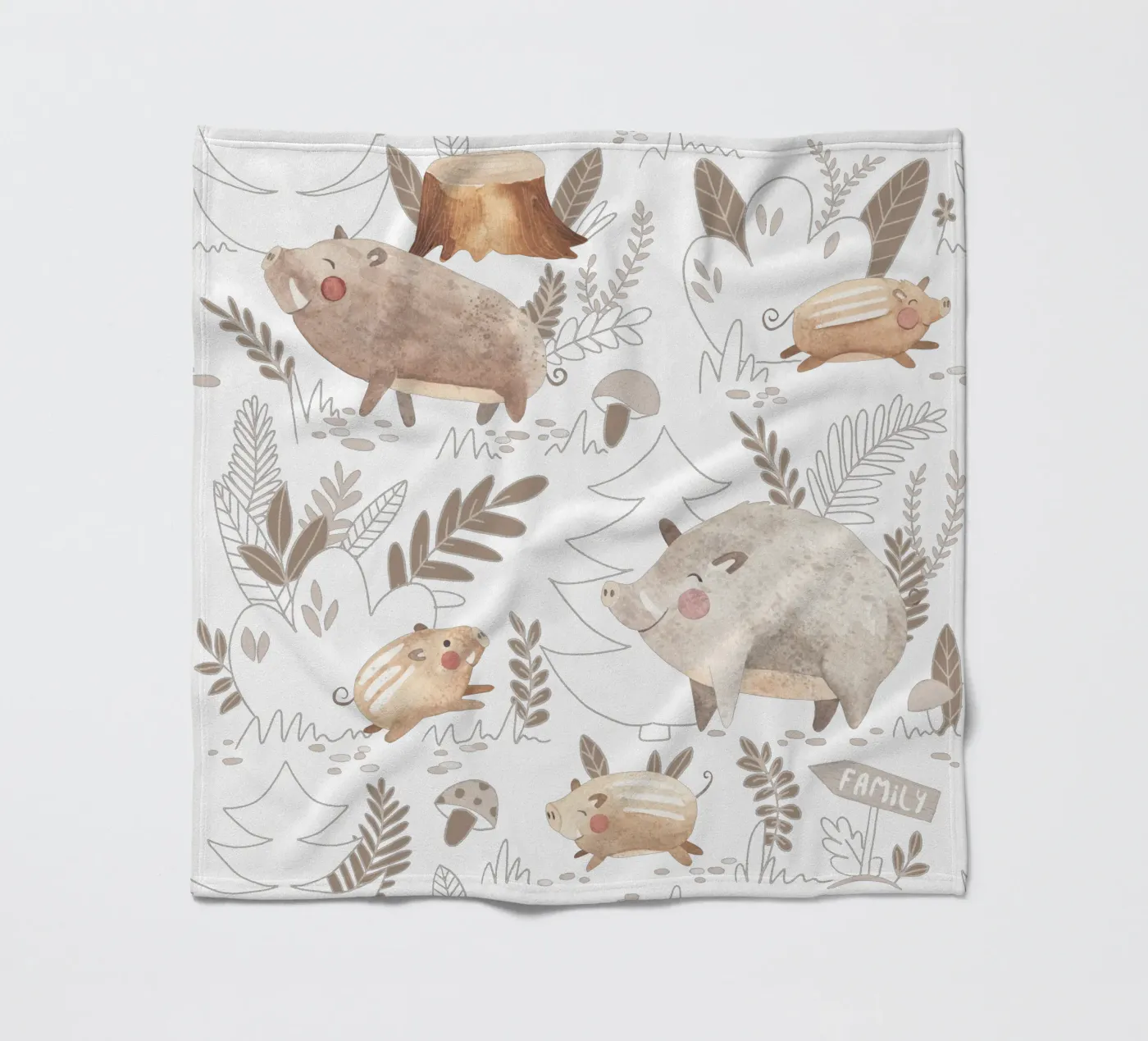 Cinghiale coperta in pile da Sabrina Ziegenhorn