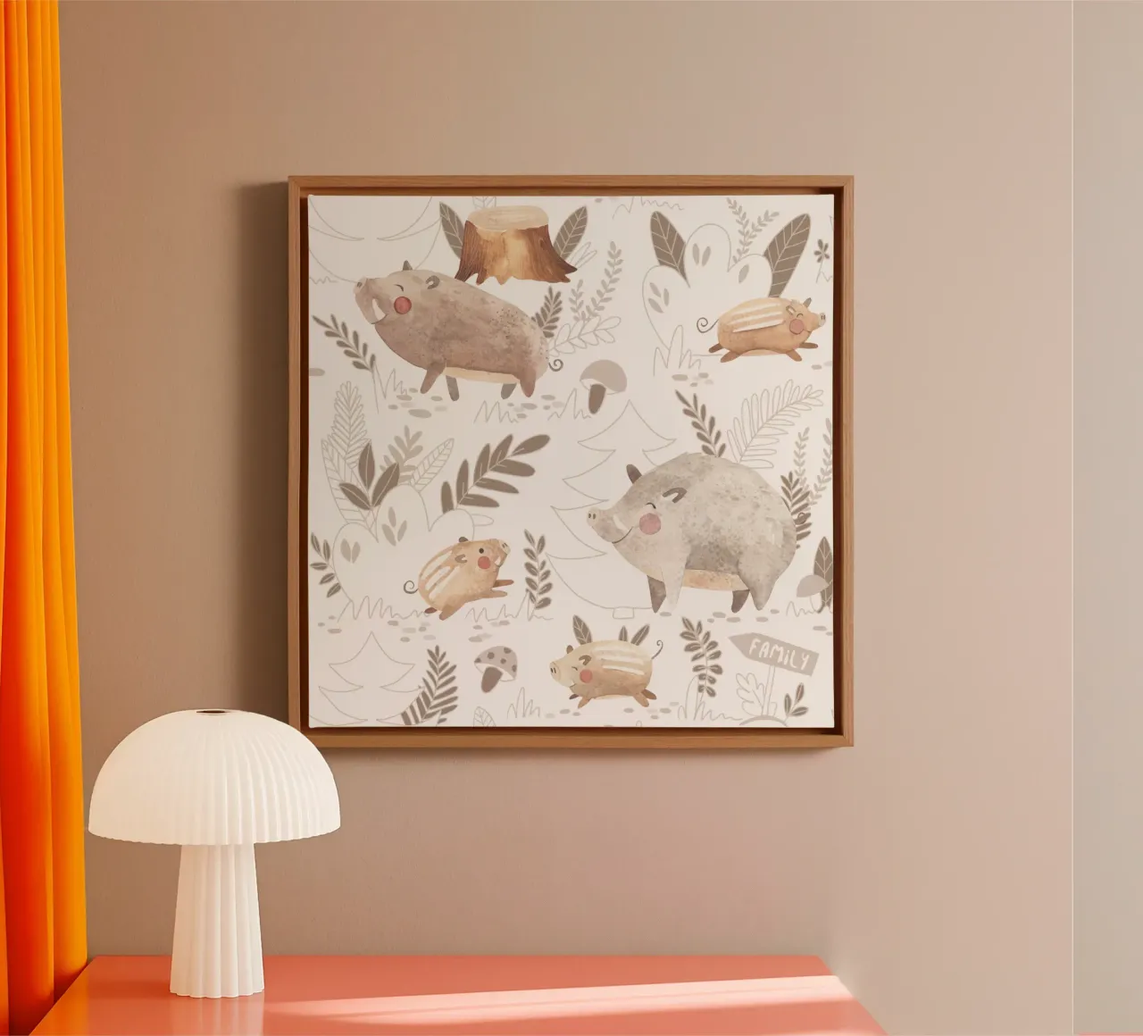 Cinghiale tela da Sabrina Ziegenhorn