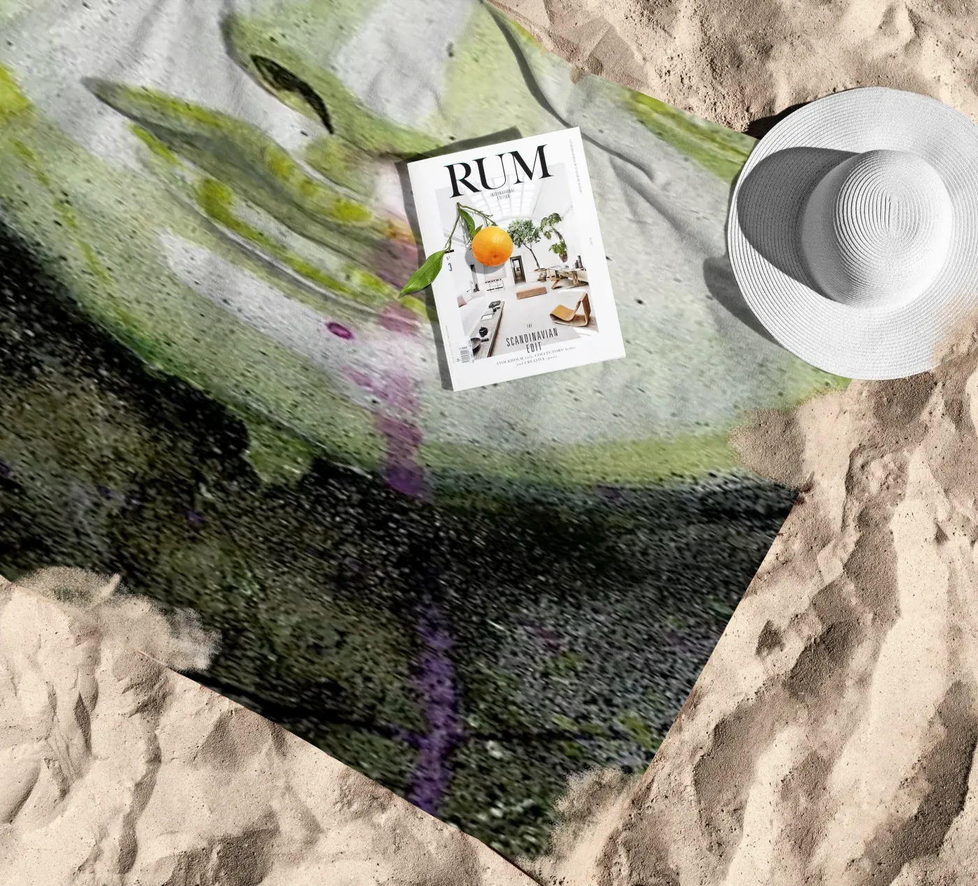 Dark Queen beach towel by Rebekka