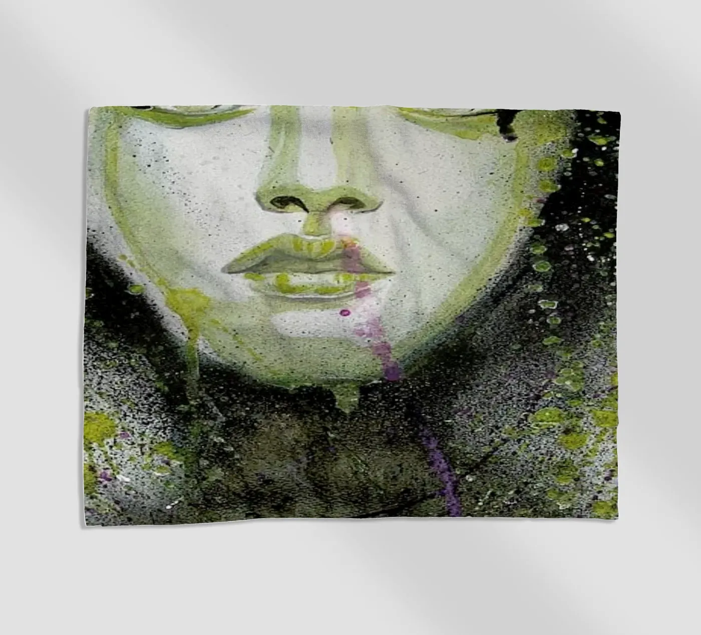Dark Queen beach towel by Rebekka