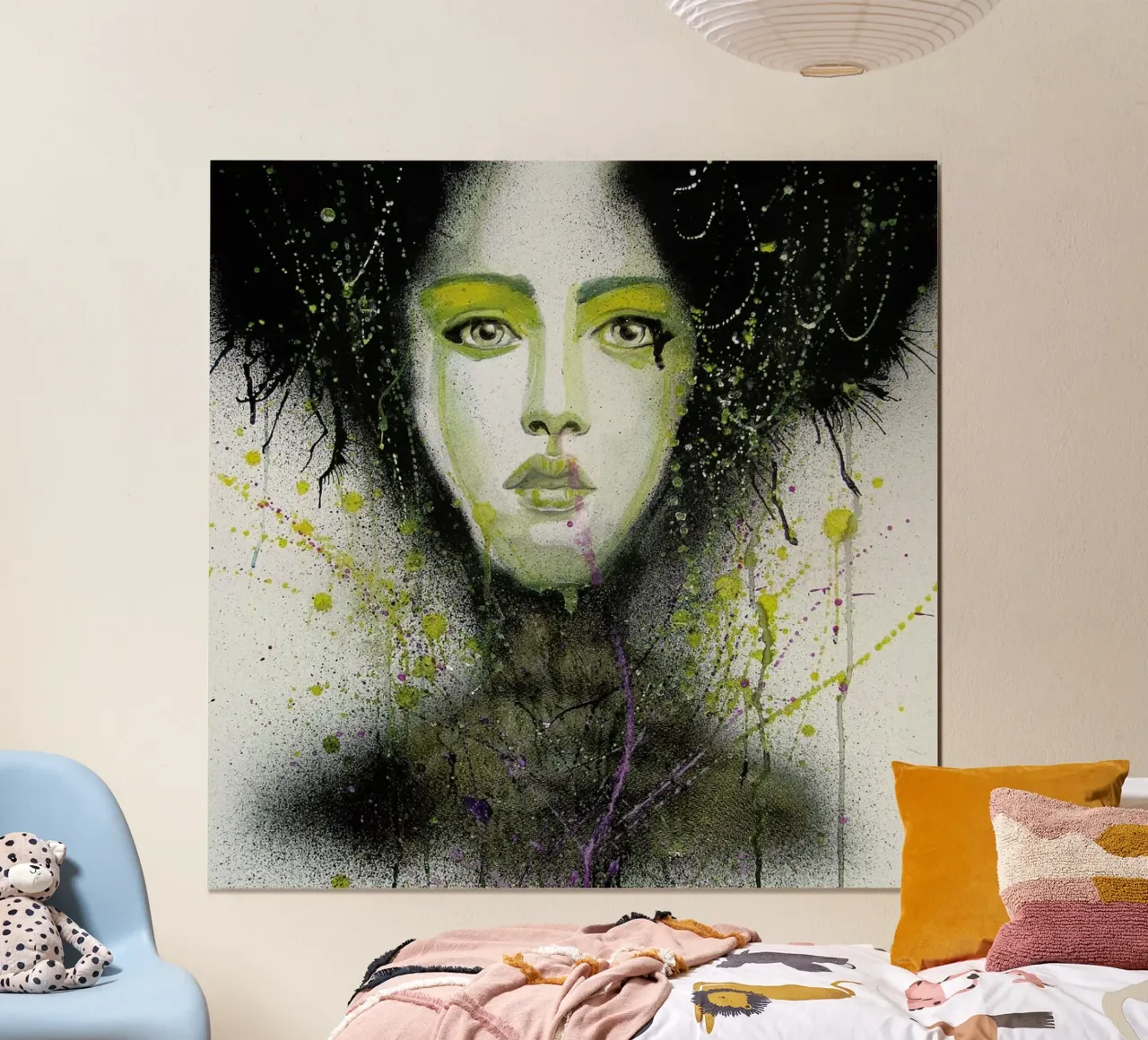 Dark Queen poster con telaio in plastica da Rebekka
