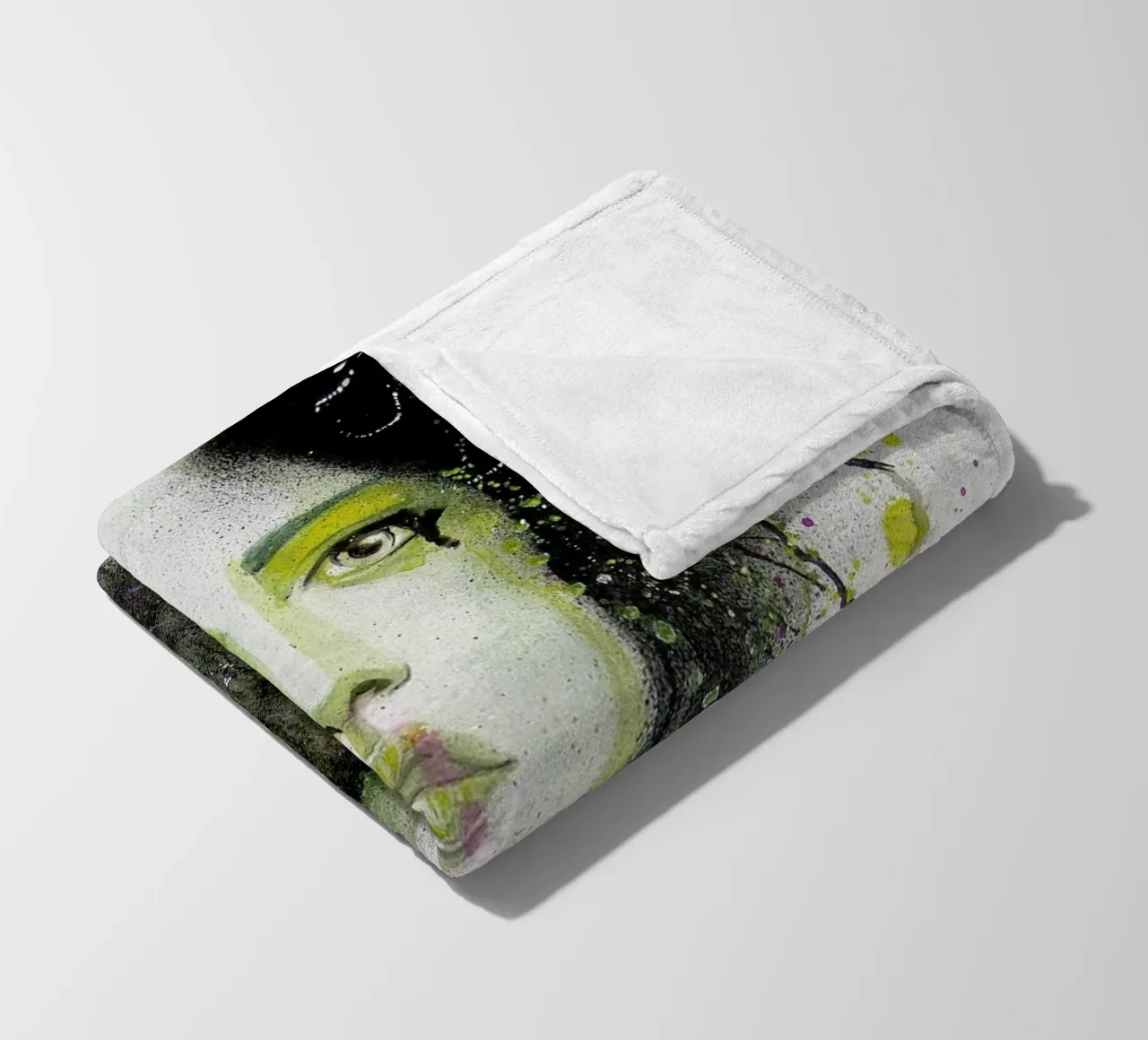 Dark Queen fleece blanket by Rebekka