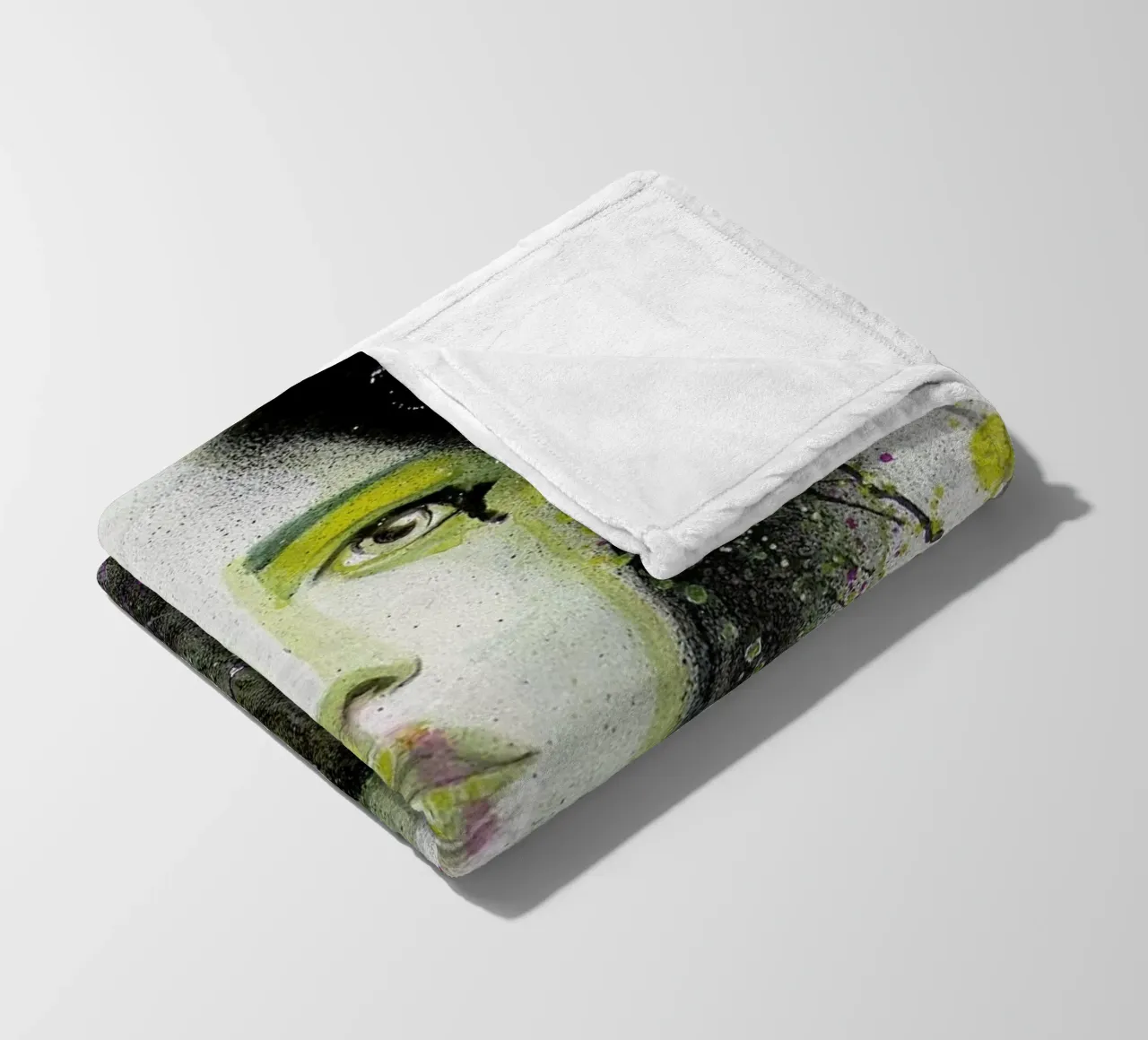 Dark Queen fleece blanket by Rebekka