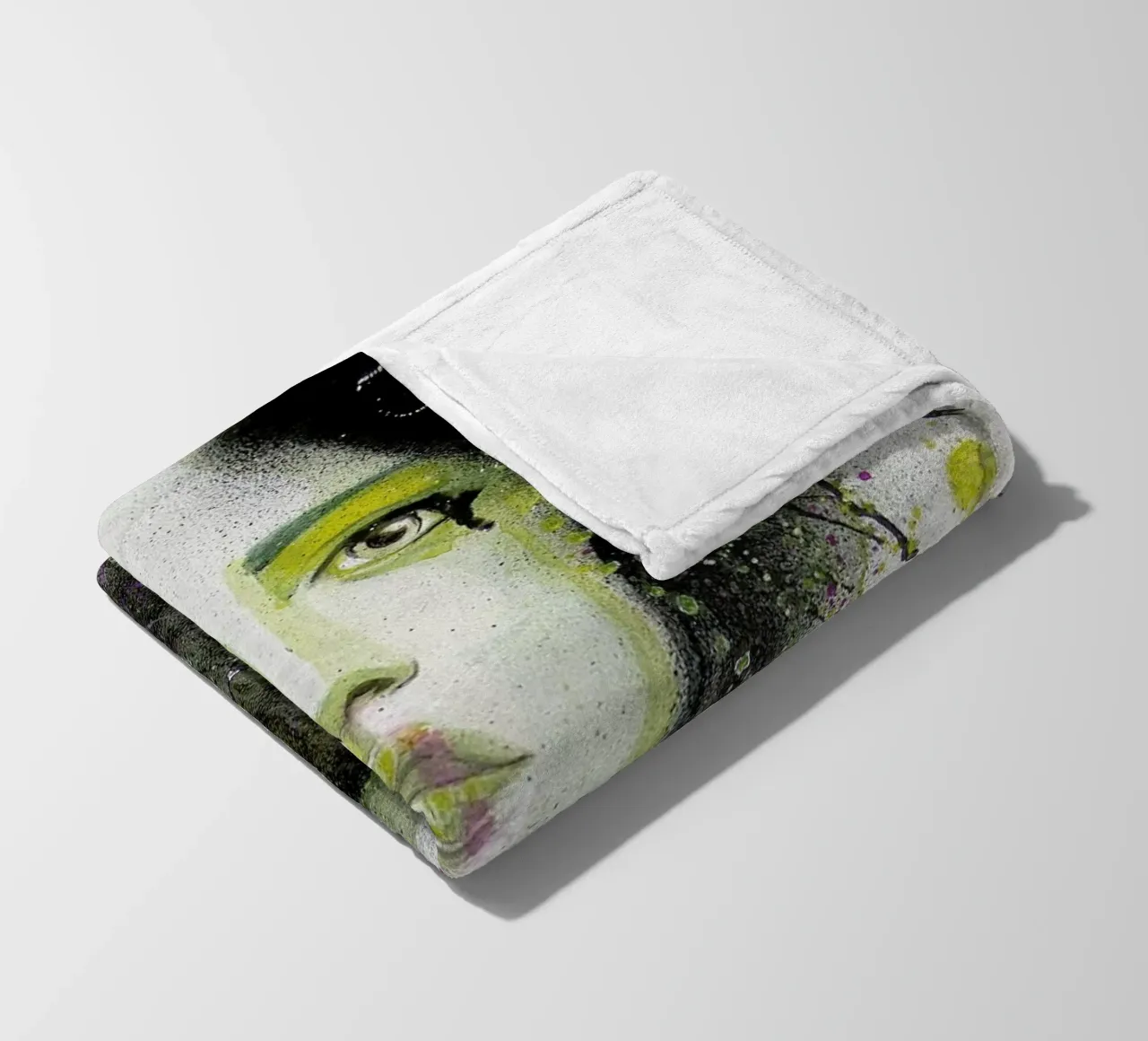 Dark Queen fleece blanket by Rebekka