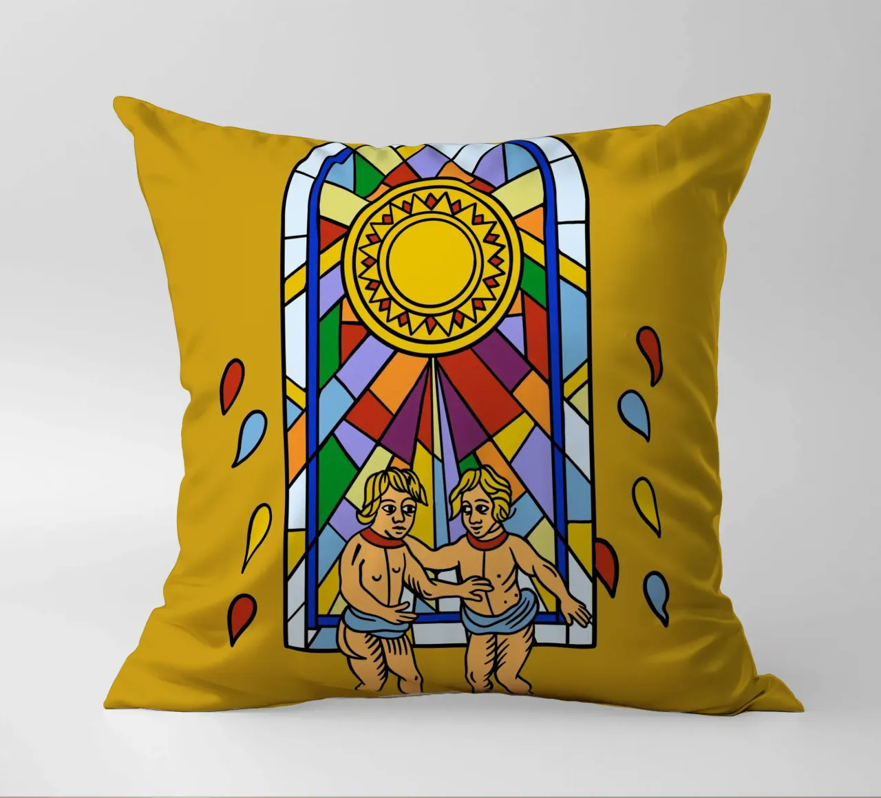Elegant Sun decorative cushion by Charlie's Heart