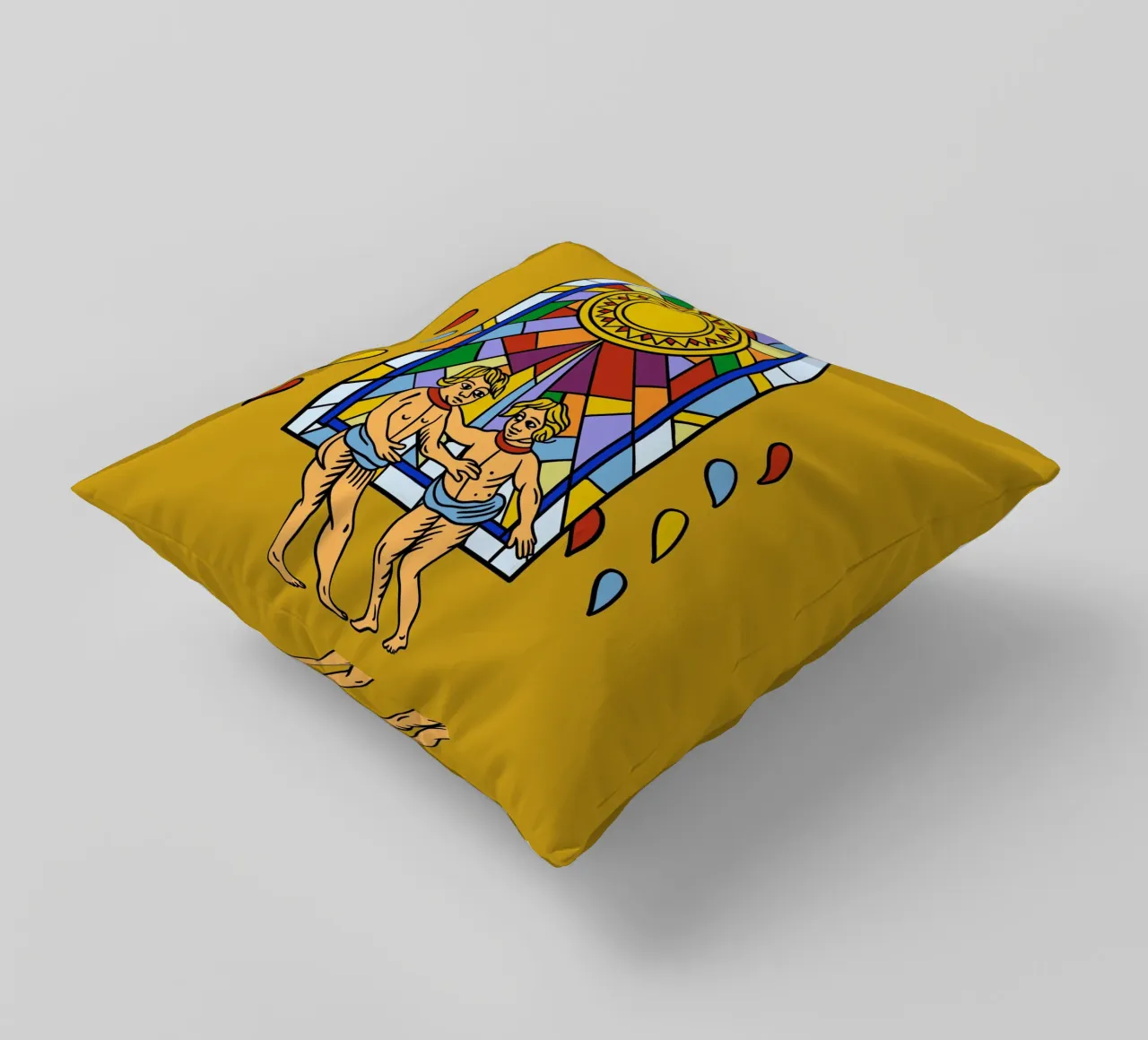 Elegant Sun decorative cushion by Charlie's Heart