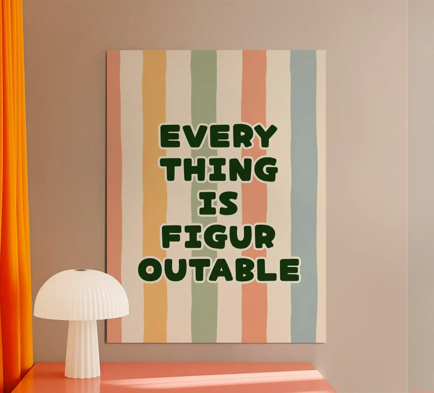 everything is figuroutable poster by seempouls