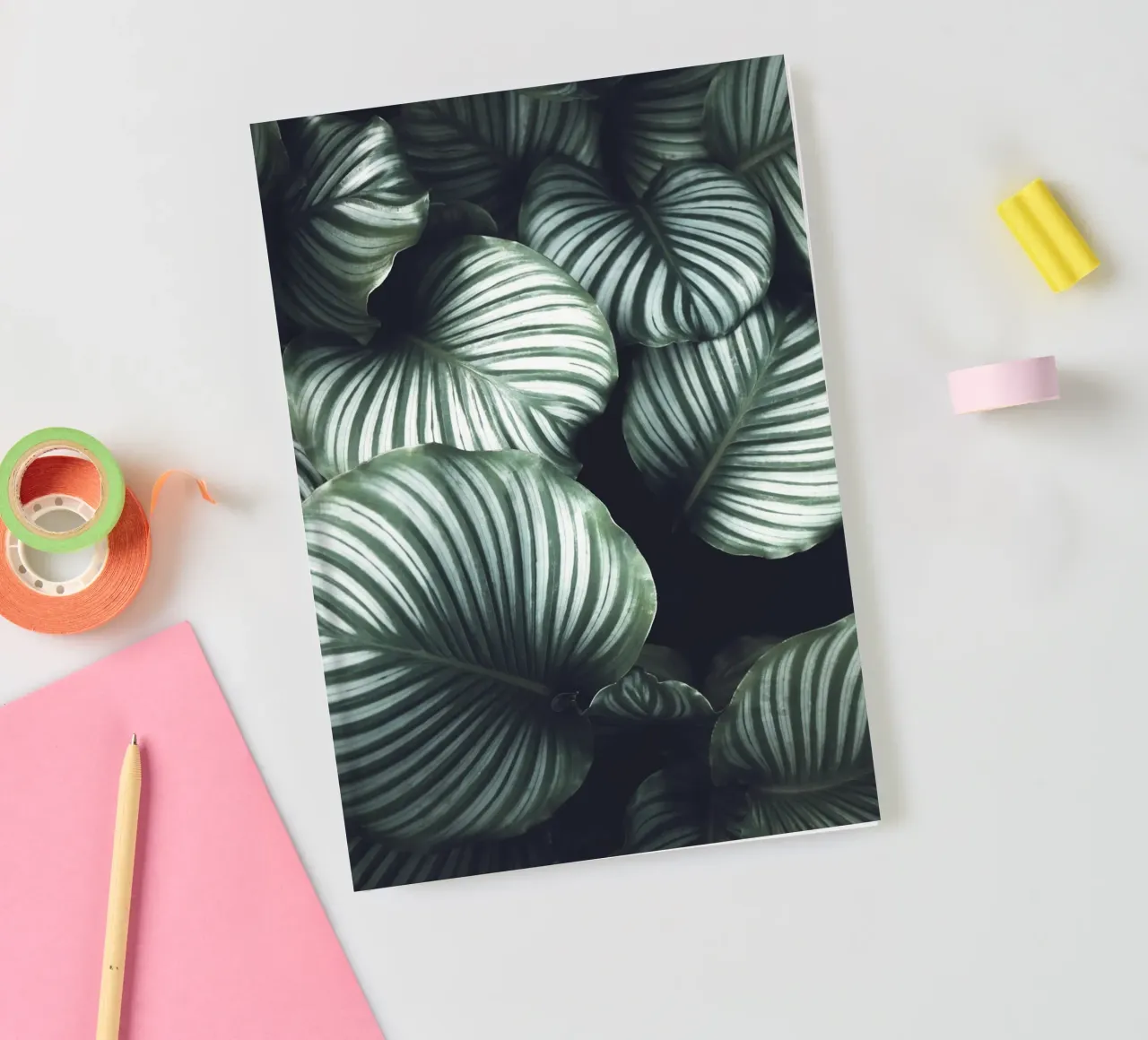 Tropical leaf pattern - Nature-inspired design notebook by Whole©
