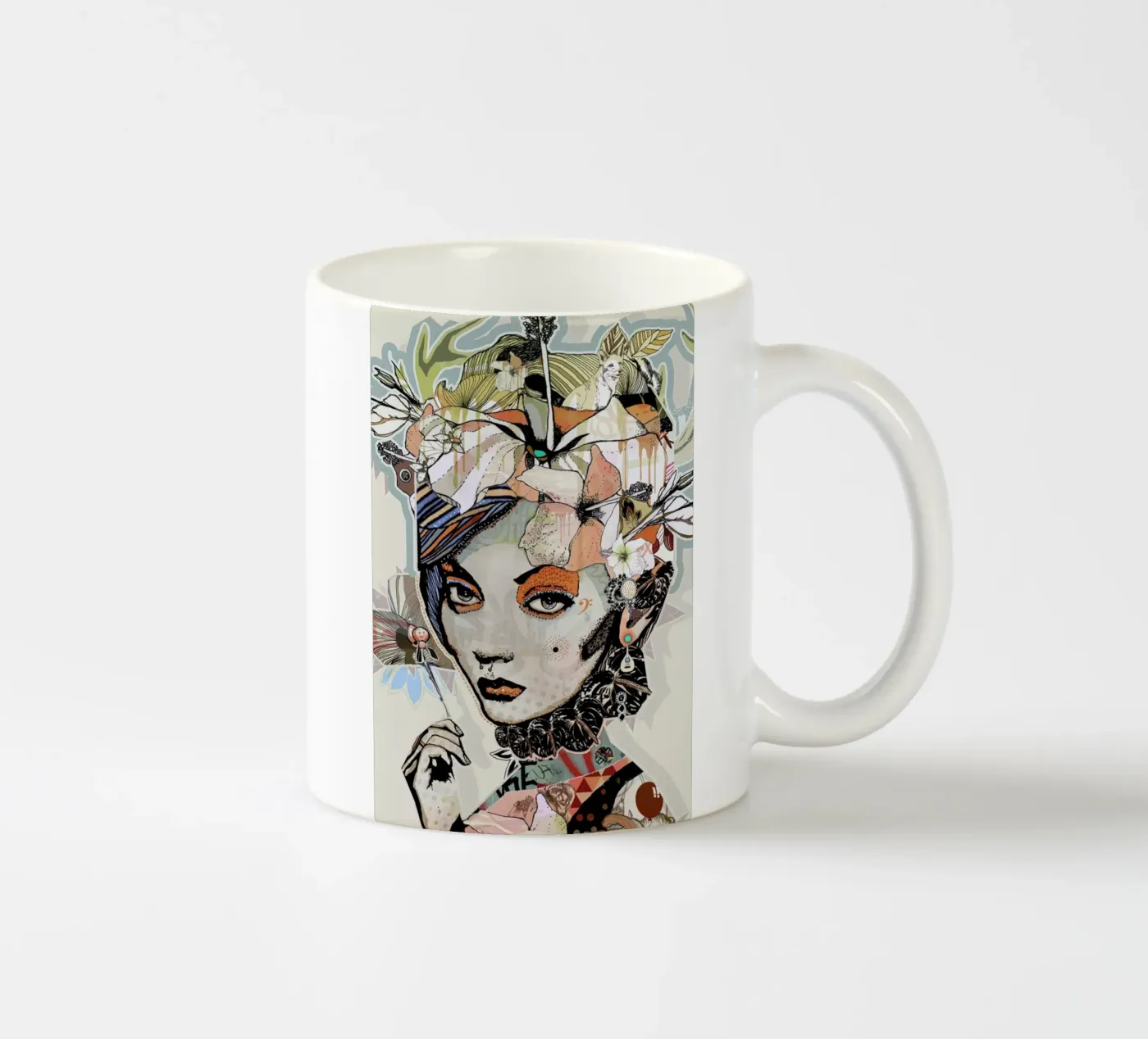Fox ceramic mug by Giulio Iurissevich