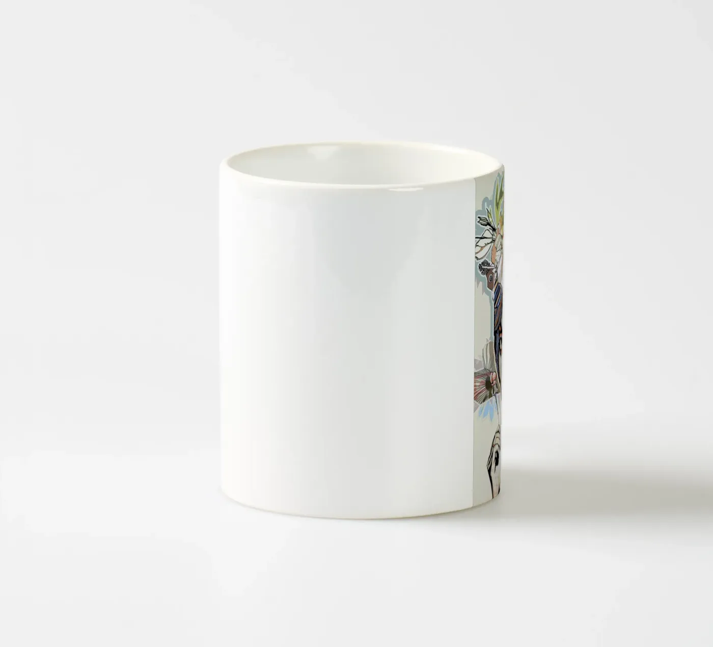 Fox ceramic mug by Giulio Iurissevich
